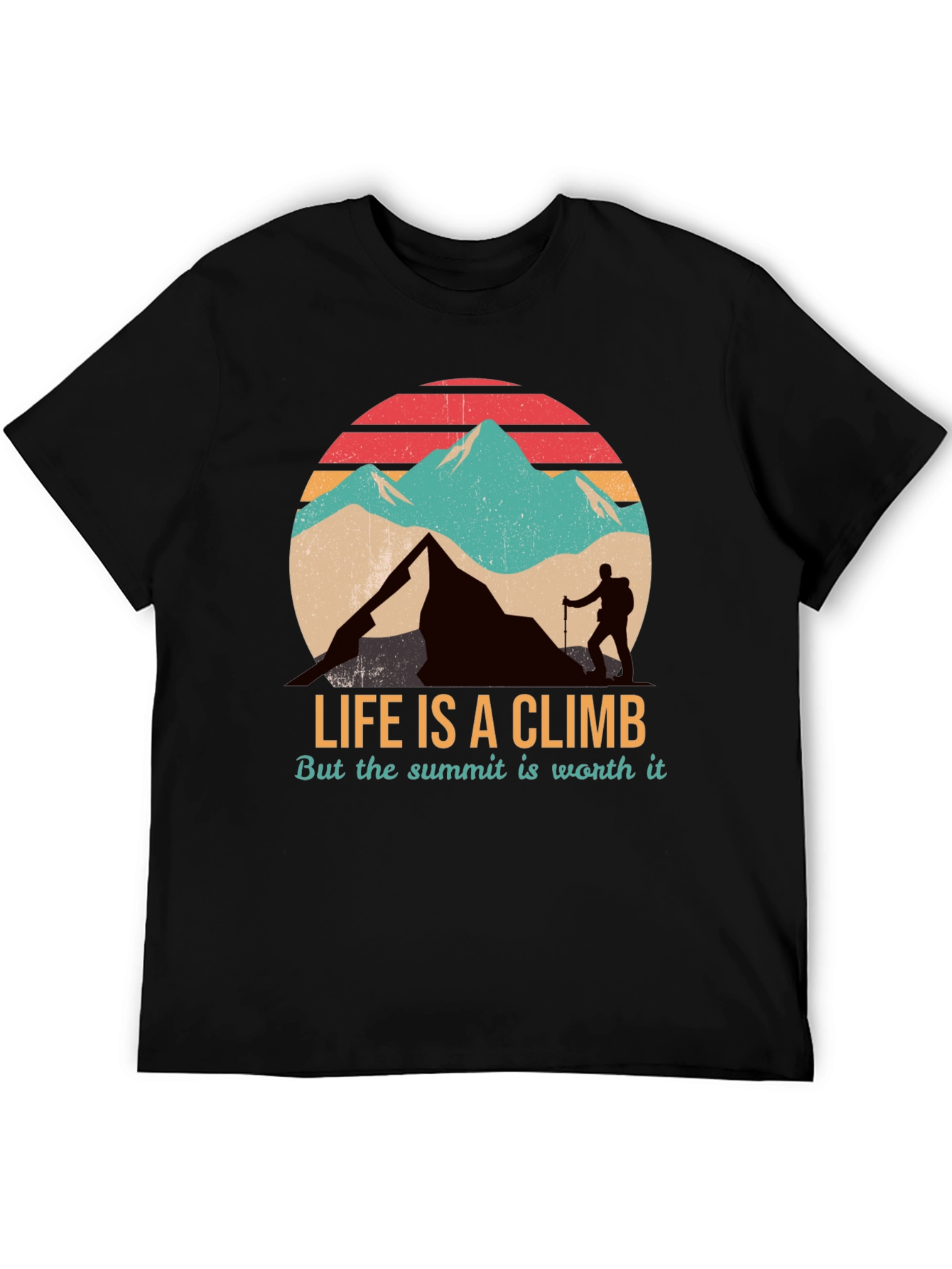 Black Life is a Climb T-Shirt view 5