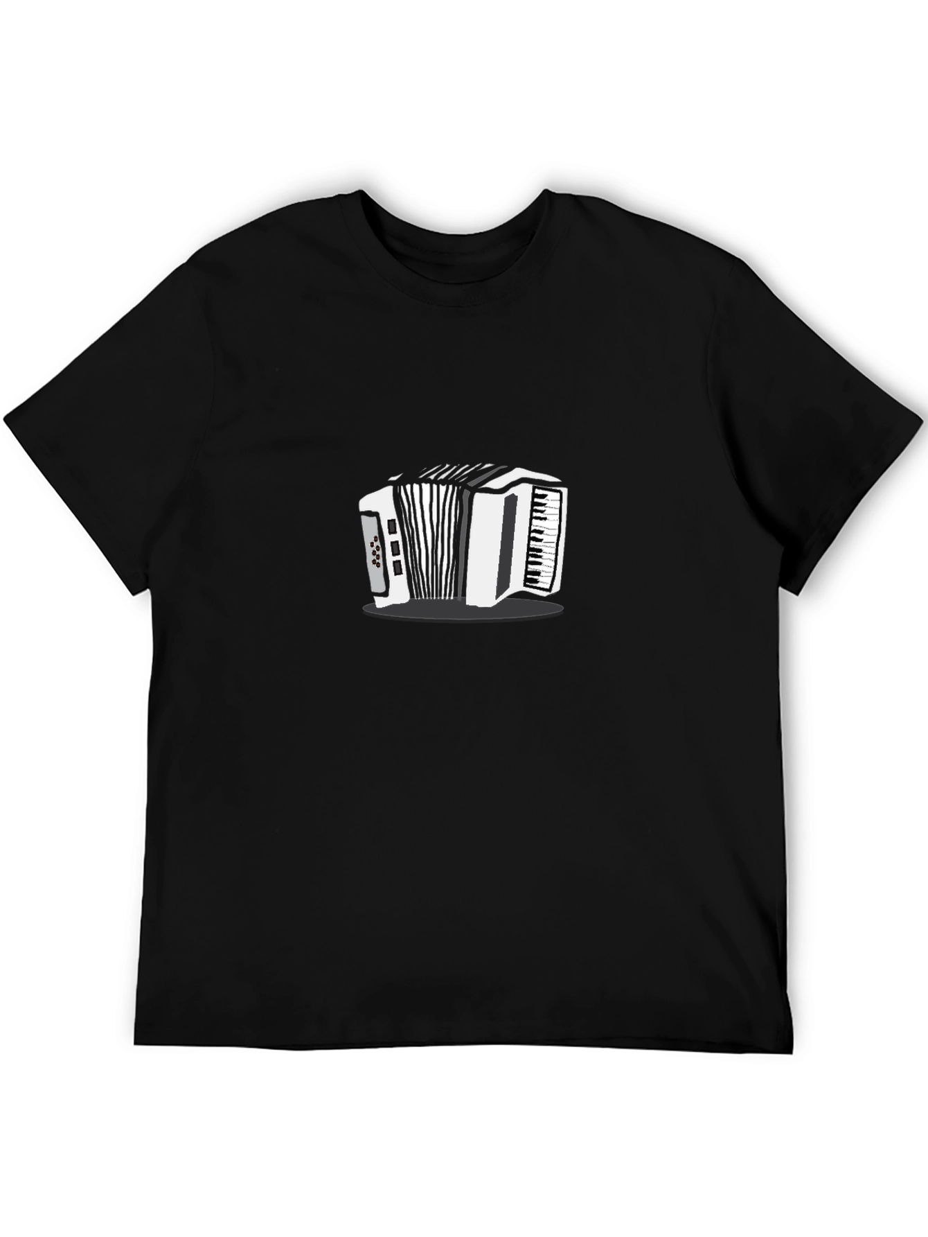 Black Accordion Graphic T-Shirt view 5