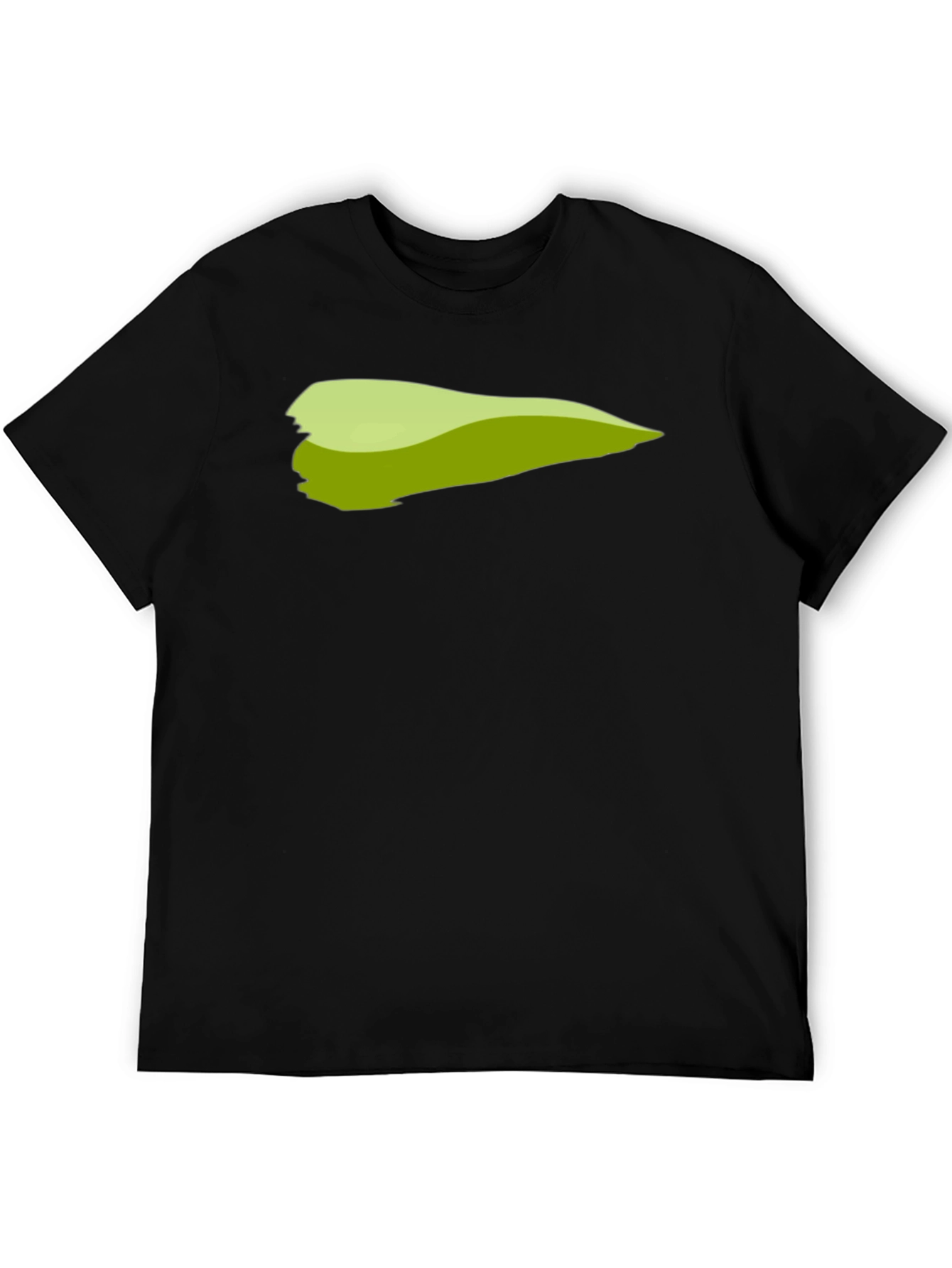 Green Brush Stroke Graphic T-Shirt - 5