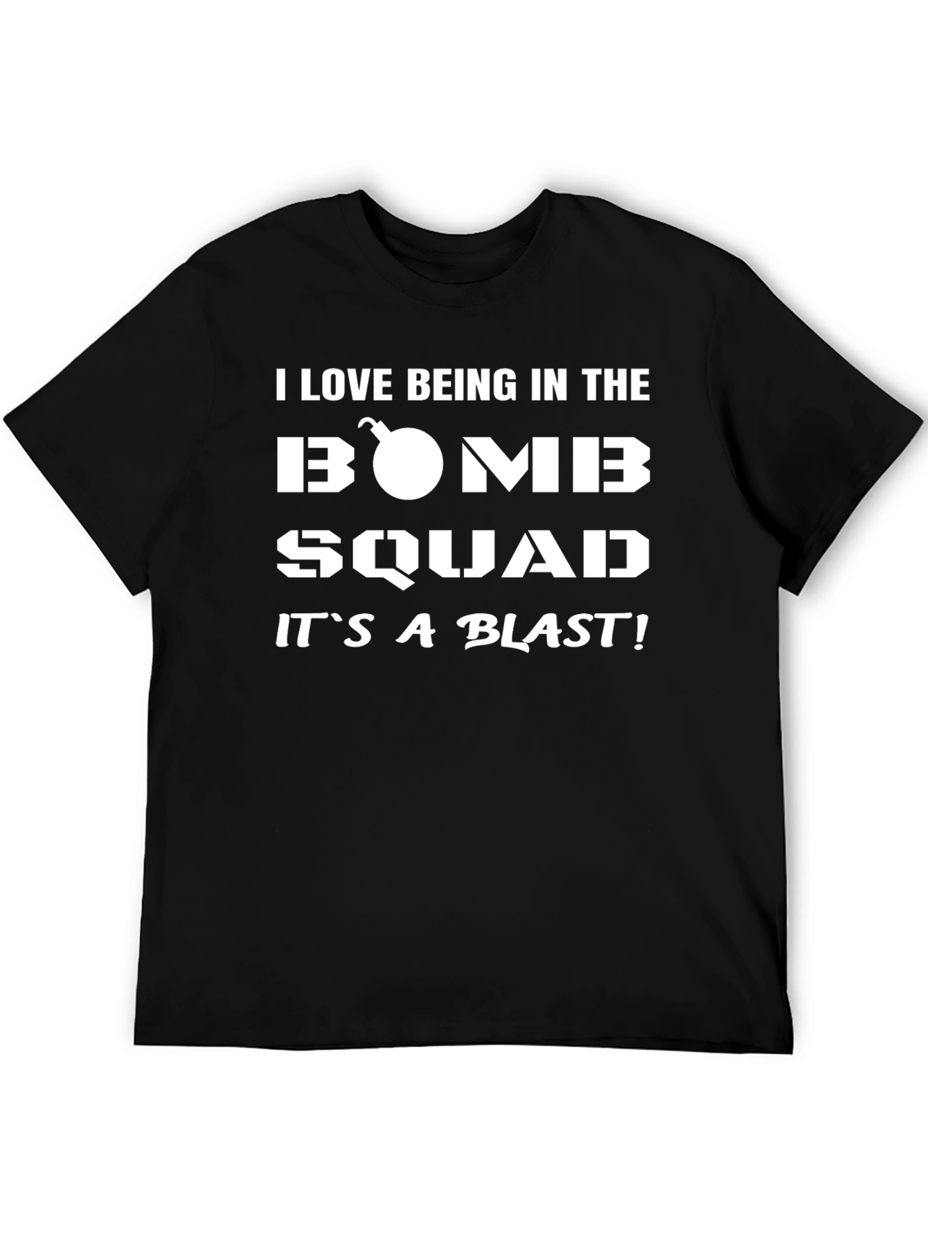 Black Bomb Squad Humor T-Shirt - It's a Blast! view 5