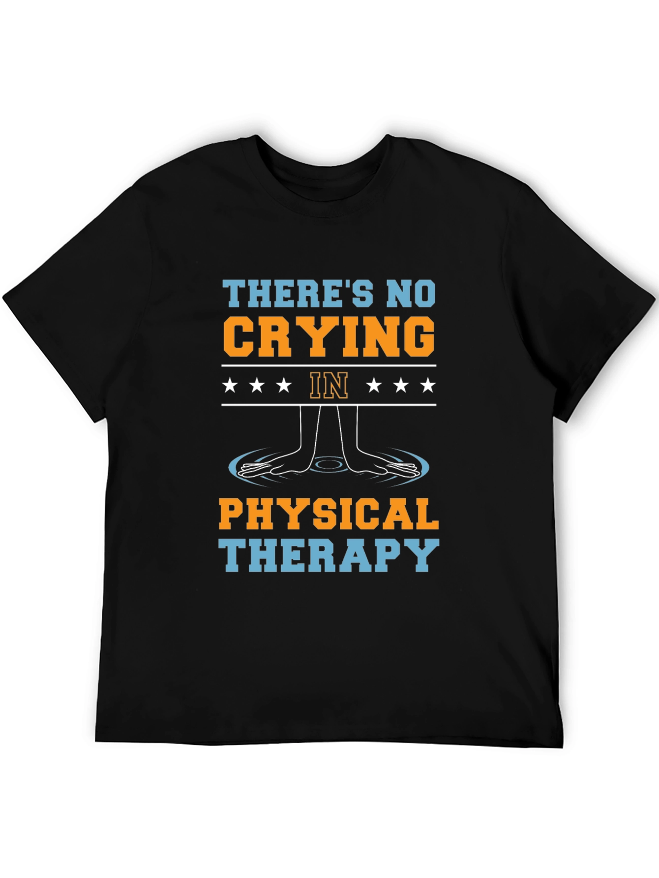 Black Funny Physical Therapy T-Shirt view 5