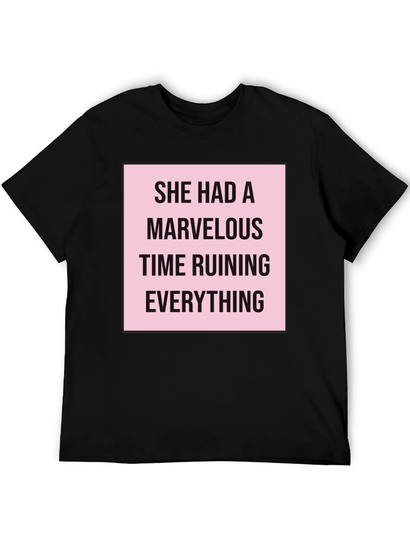 Black Marvelous Ruining T-Shirt - Trendy Graphic Tee view 5