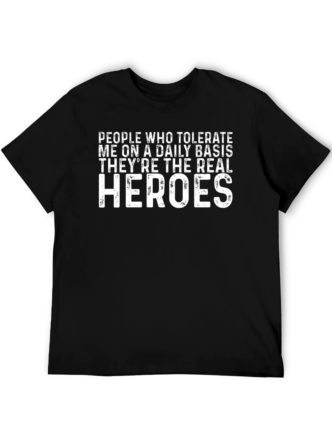 Black Tolerate Me T-Shirt - Real Heroes Daily Basis Tee view 5