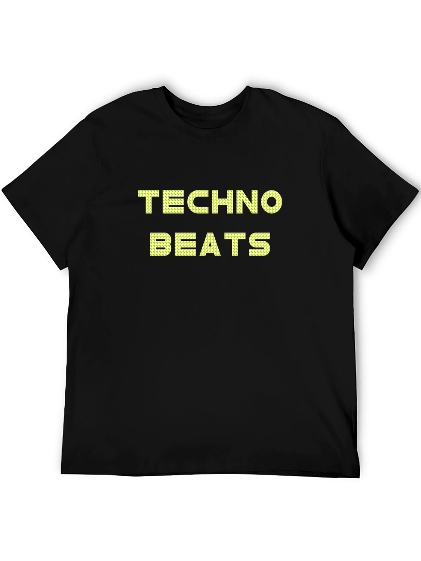 Black Techno Beats Black Graphic Tee view 5