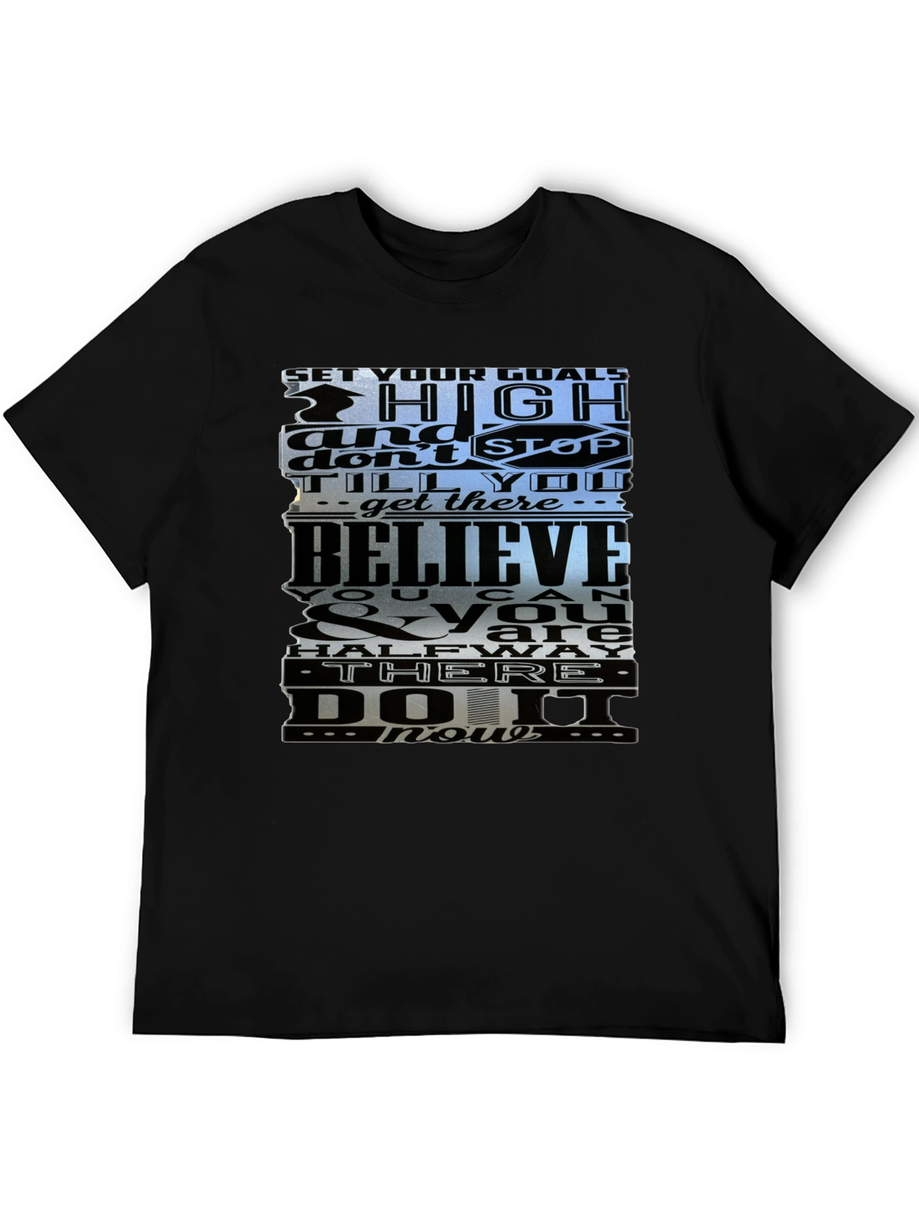 Motivational Graphic T-Shirt - Set High Goals - 5
