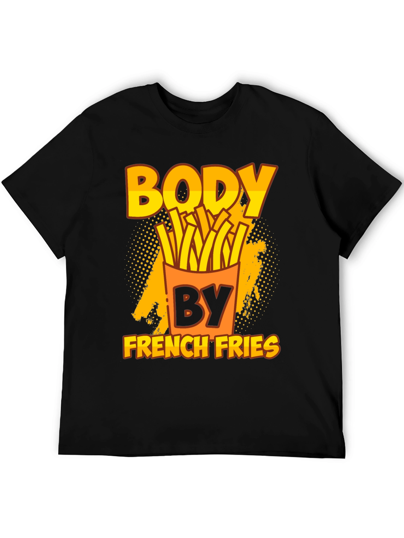 Black Body By French Fries T-Shirt view 5