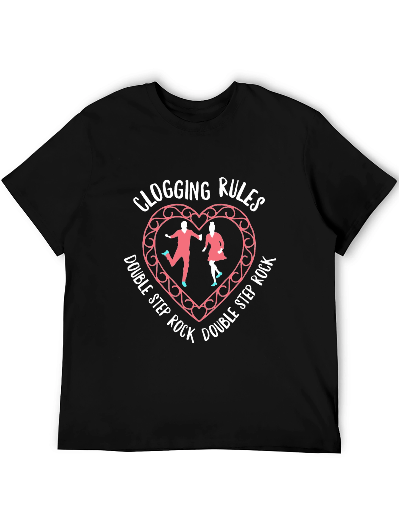 Black Clogging Rules Dance T-Shirt view 5