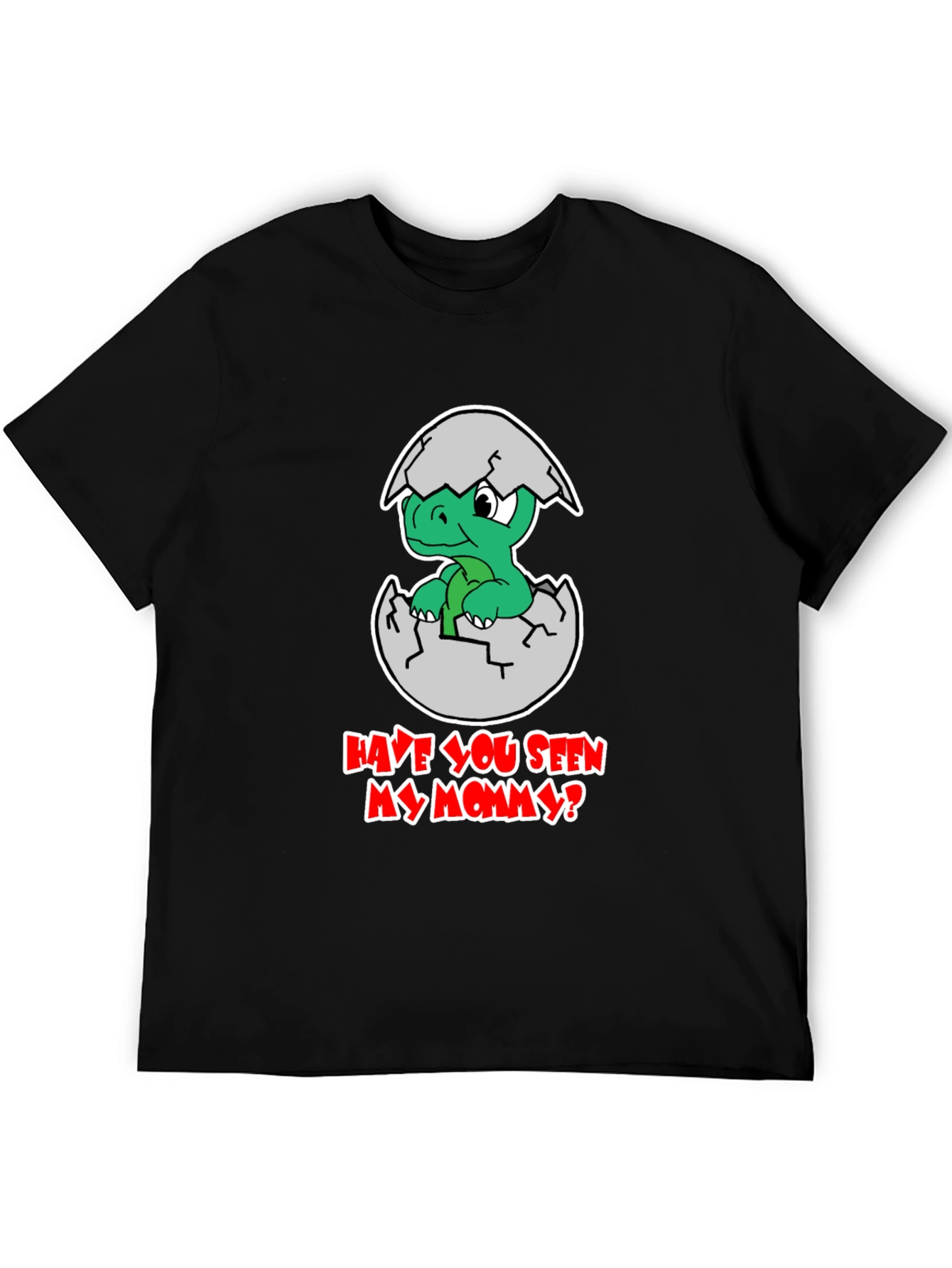 Black Dinosaur Hatchling Graphic T-Shirt view 5