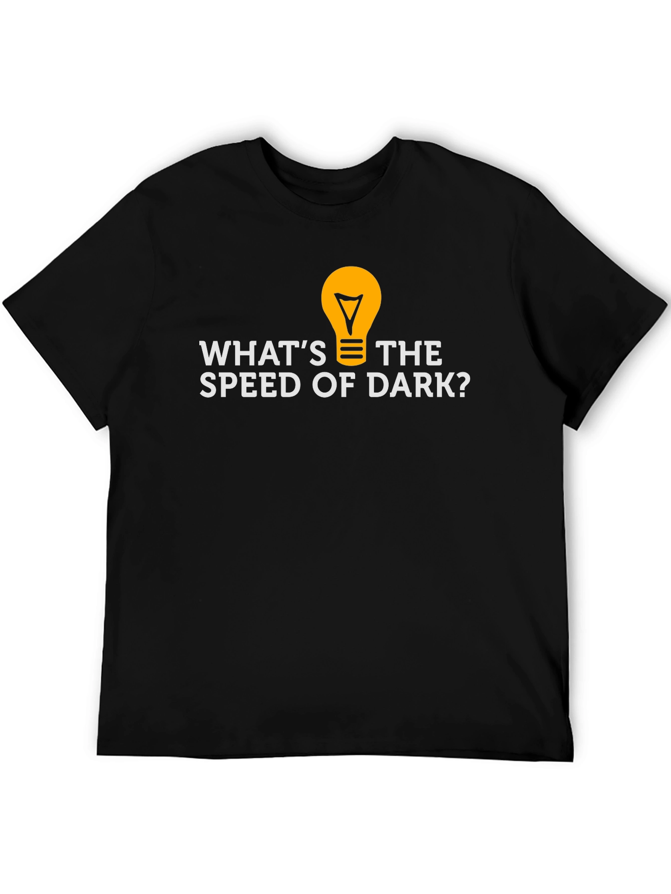Black What's the Speed of Dark Humor Graphic Tee view 5