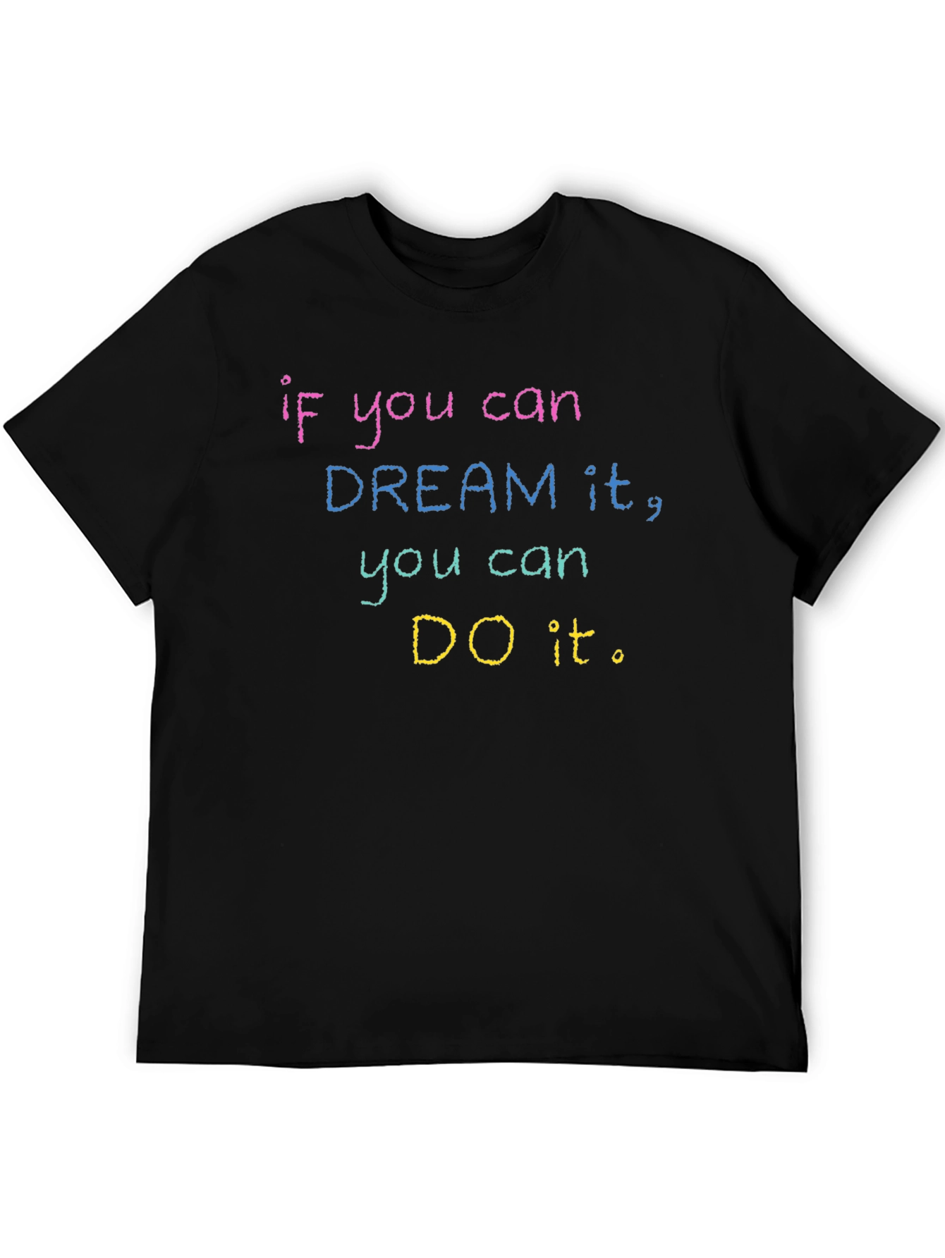 Black Dream It, Do It T-Shirt Motivational Graphic Tee view 5