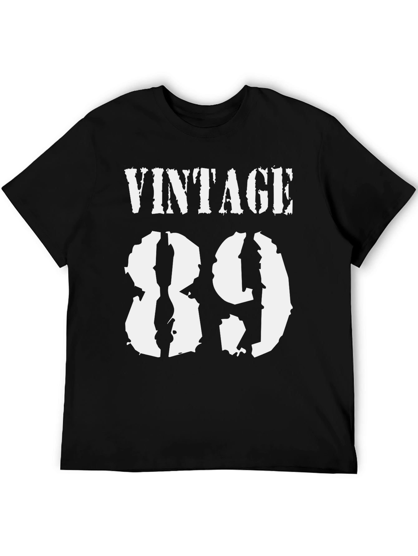 Black Vintage 89 Graphic T-Shirt - Classic Black Tee view 5