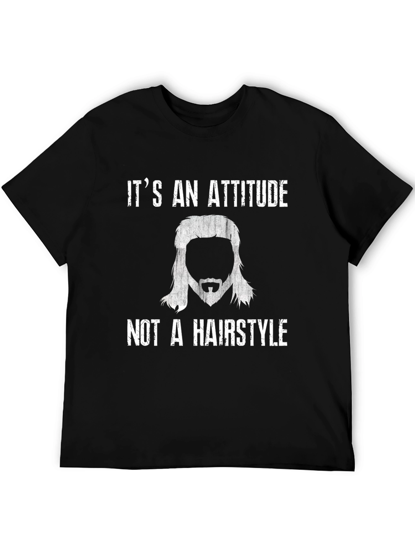 Black Attitude, Not Hairstyle Graphic Tee view 5