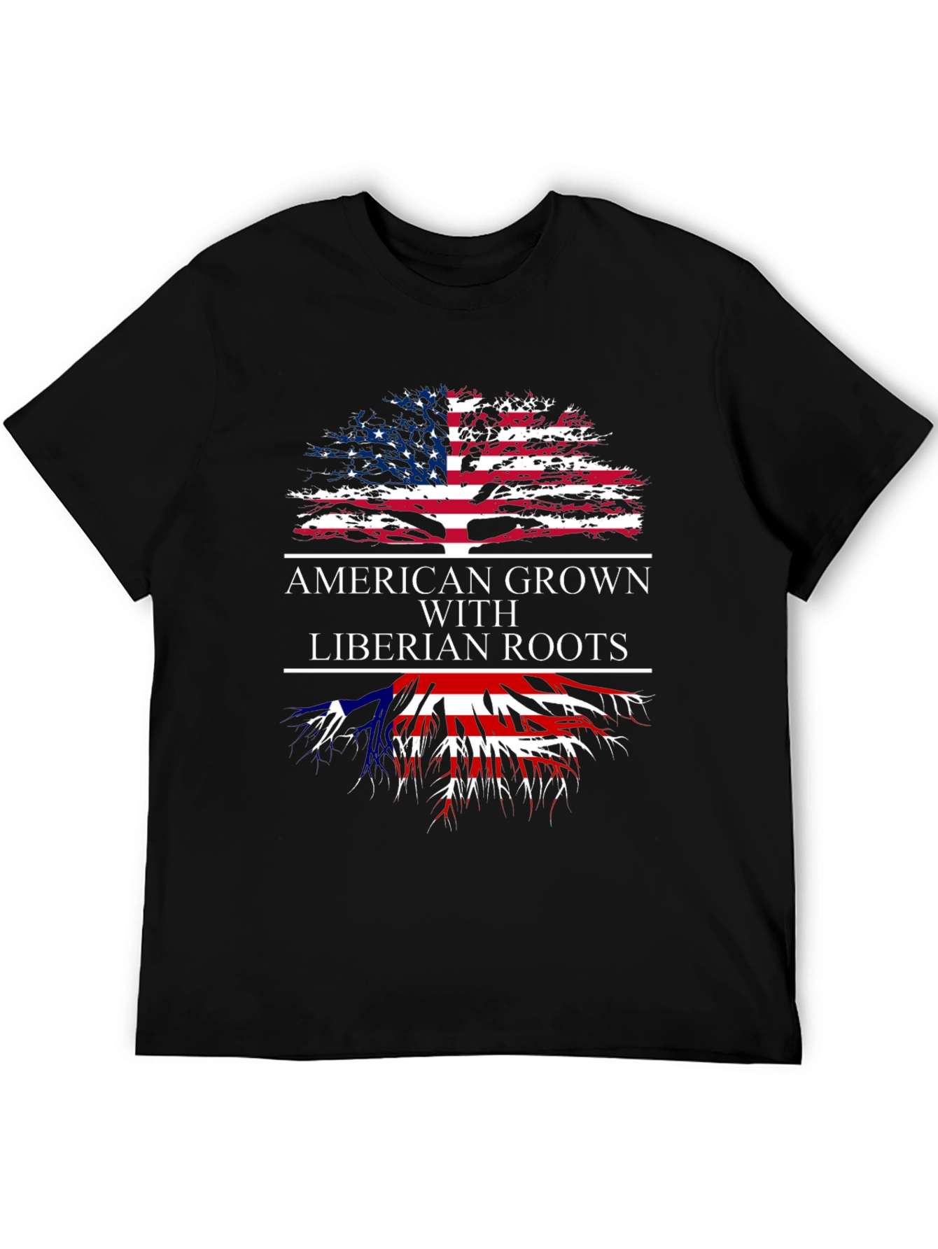 American Grown with Liberian Roots T-Shirt - 5