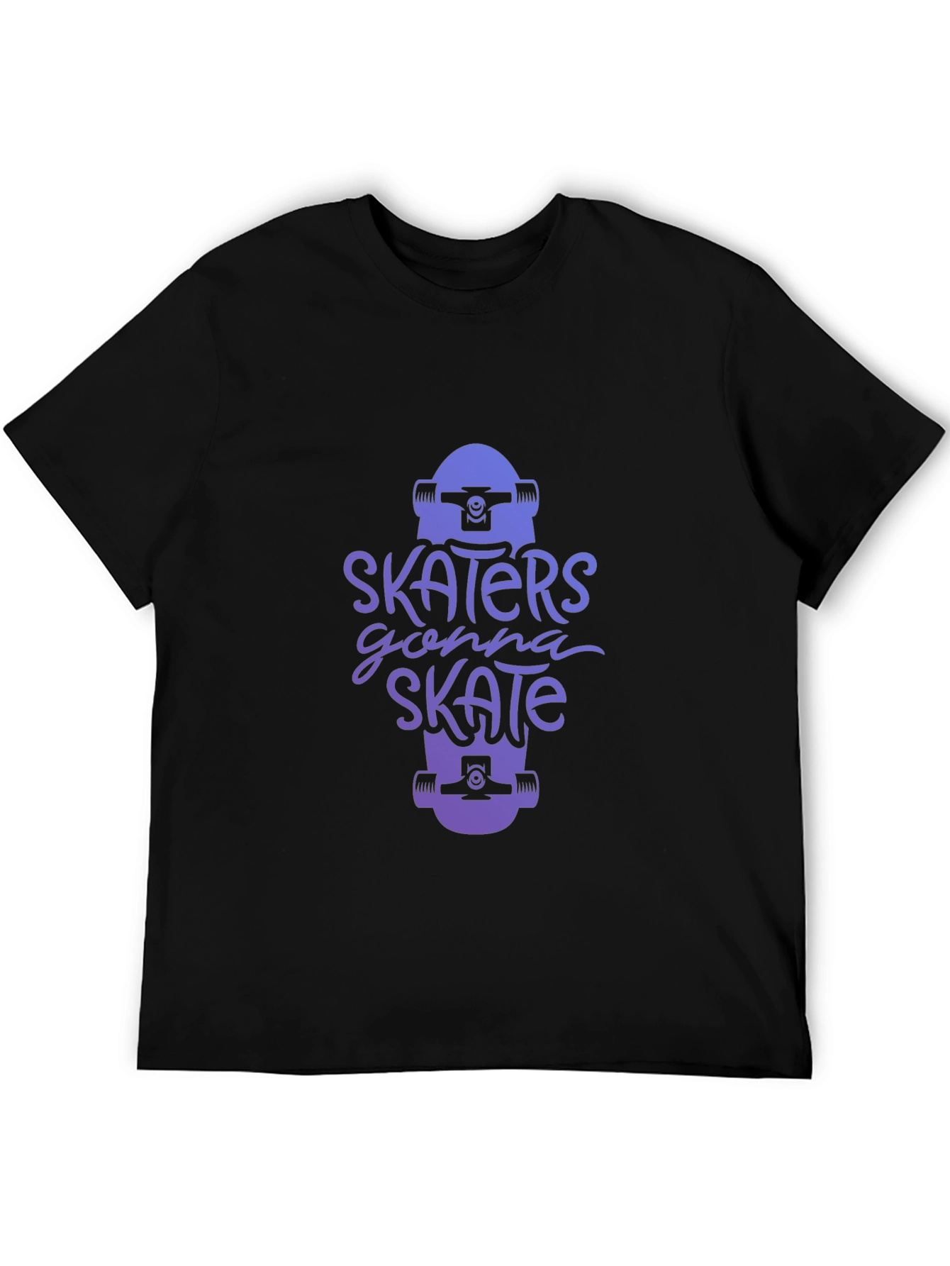 Black Skater Style Graphic Tee - Gonna Skate view 5