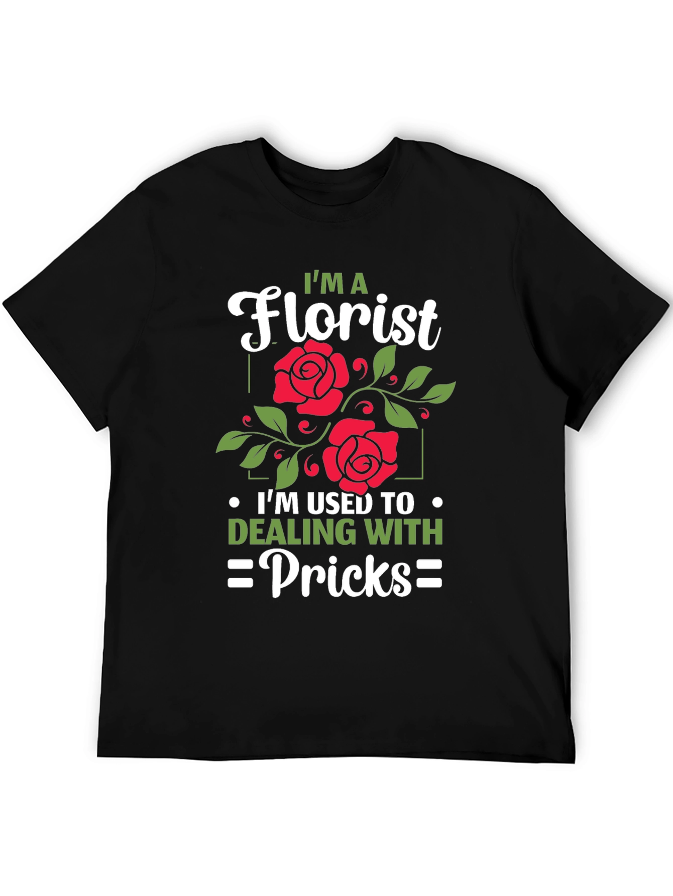 Black Florist Humor Graphic T-Shirt view 5