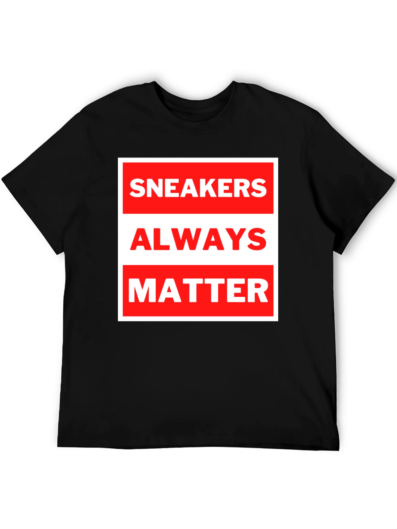 Black Sneakers Always Matter Graphic Tee - Black view 5