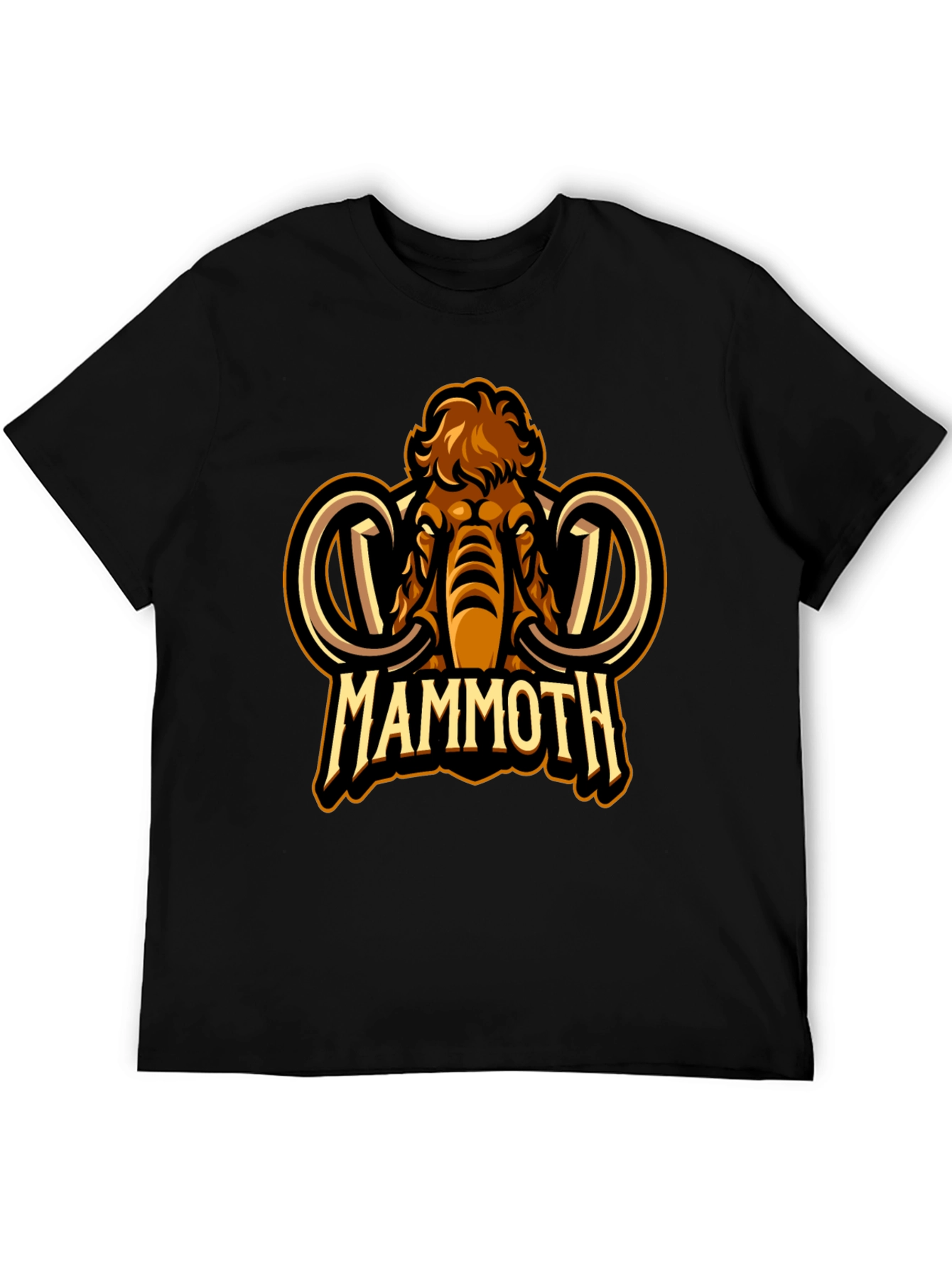 Black Mammoth Graphic T-Shirt - Classic Black Tee view 5