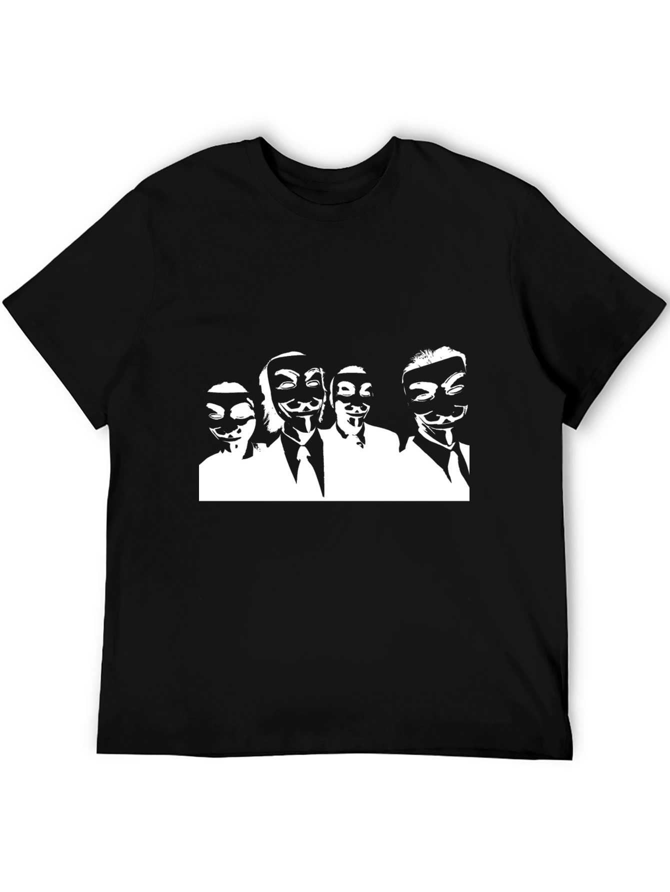 Black Anonymous Group Black T-Shirt view 5