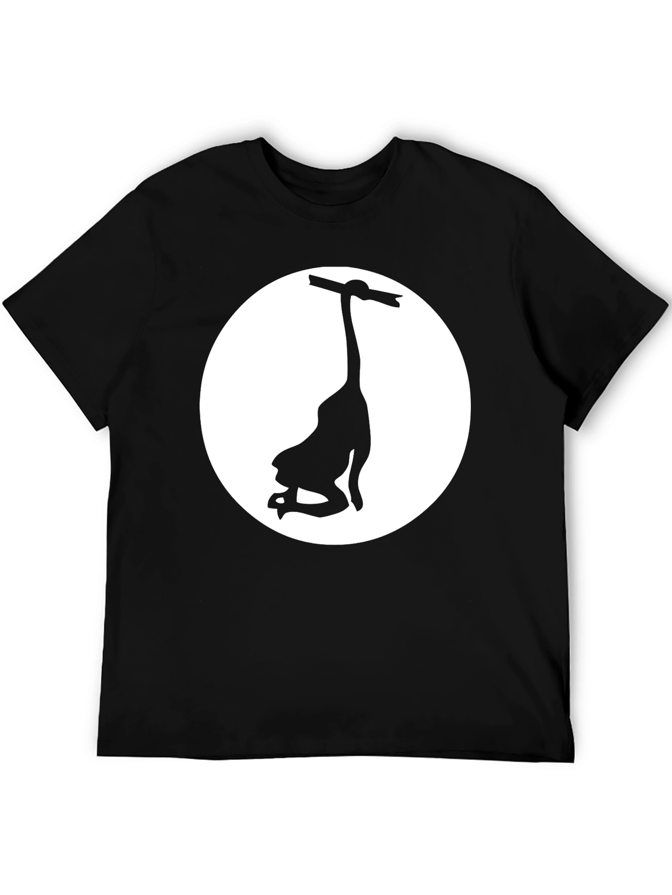 Black Unique Graphic Tee: Hang in There Design view 5