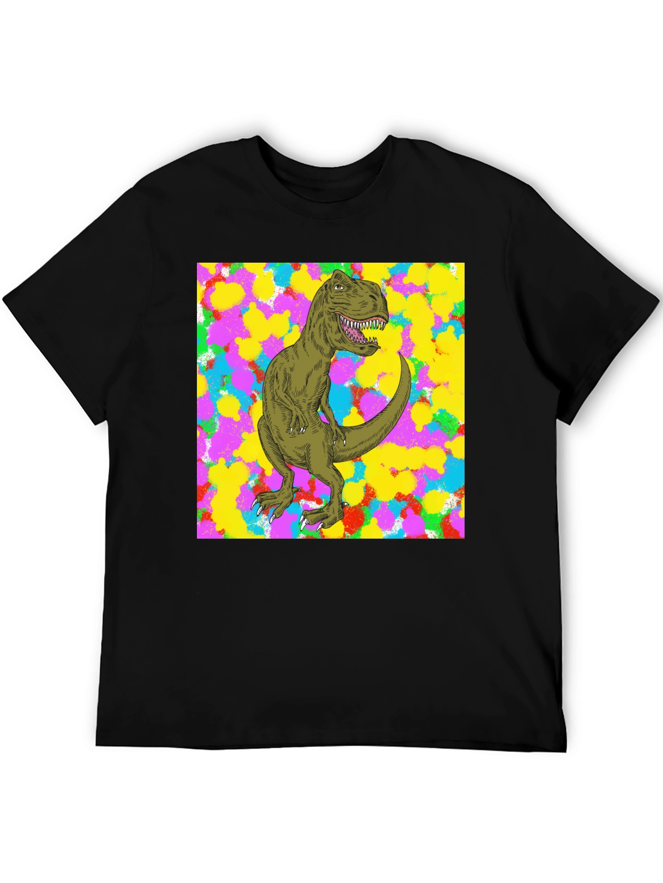 Black Dinosaur Graphic Tee - Bold Style view 5