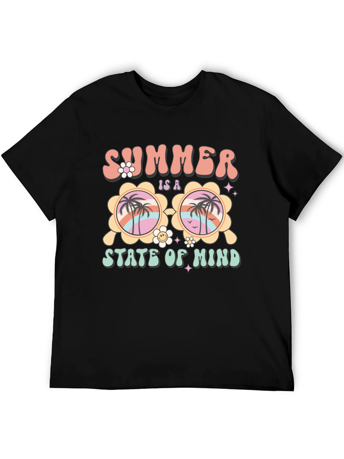 Black Summer State of Mind Graphic Tee view 5