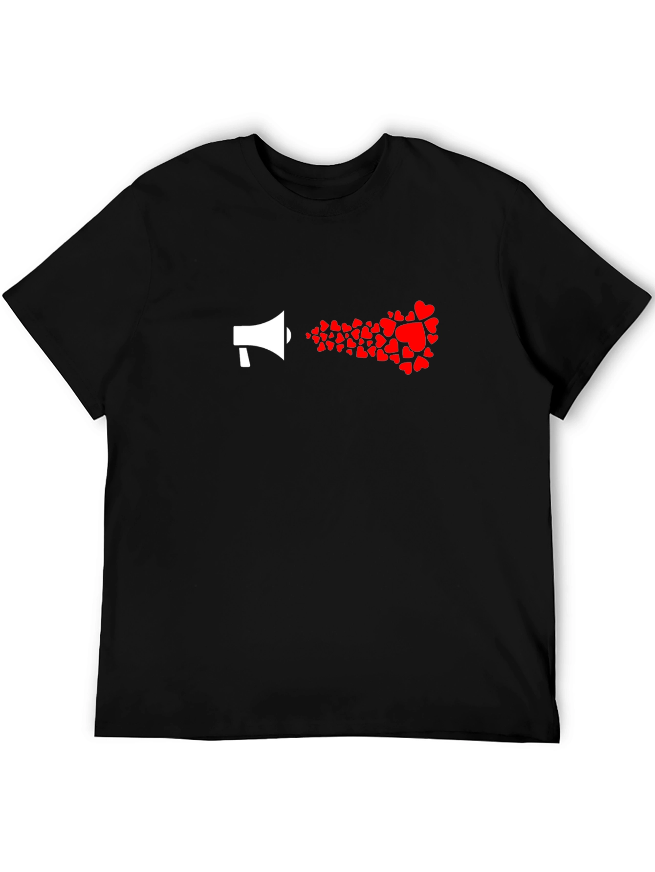Black Love Loudly: Heart Megaphone Graphic Tee view 5