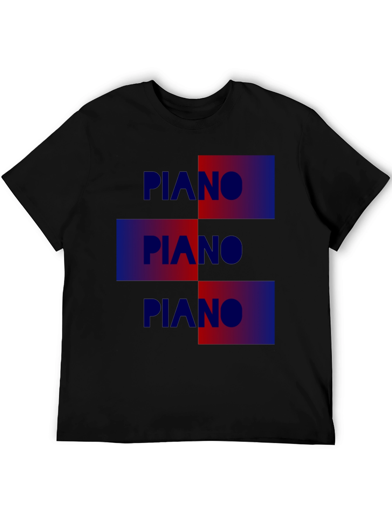 Black Piano Graphic Tee - Cool Music Lover T-Shirt view 5