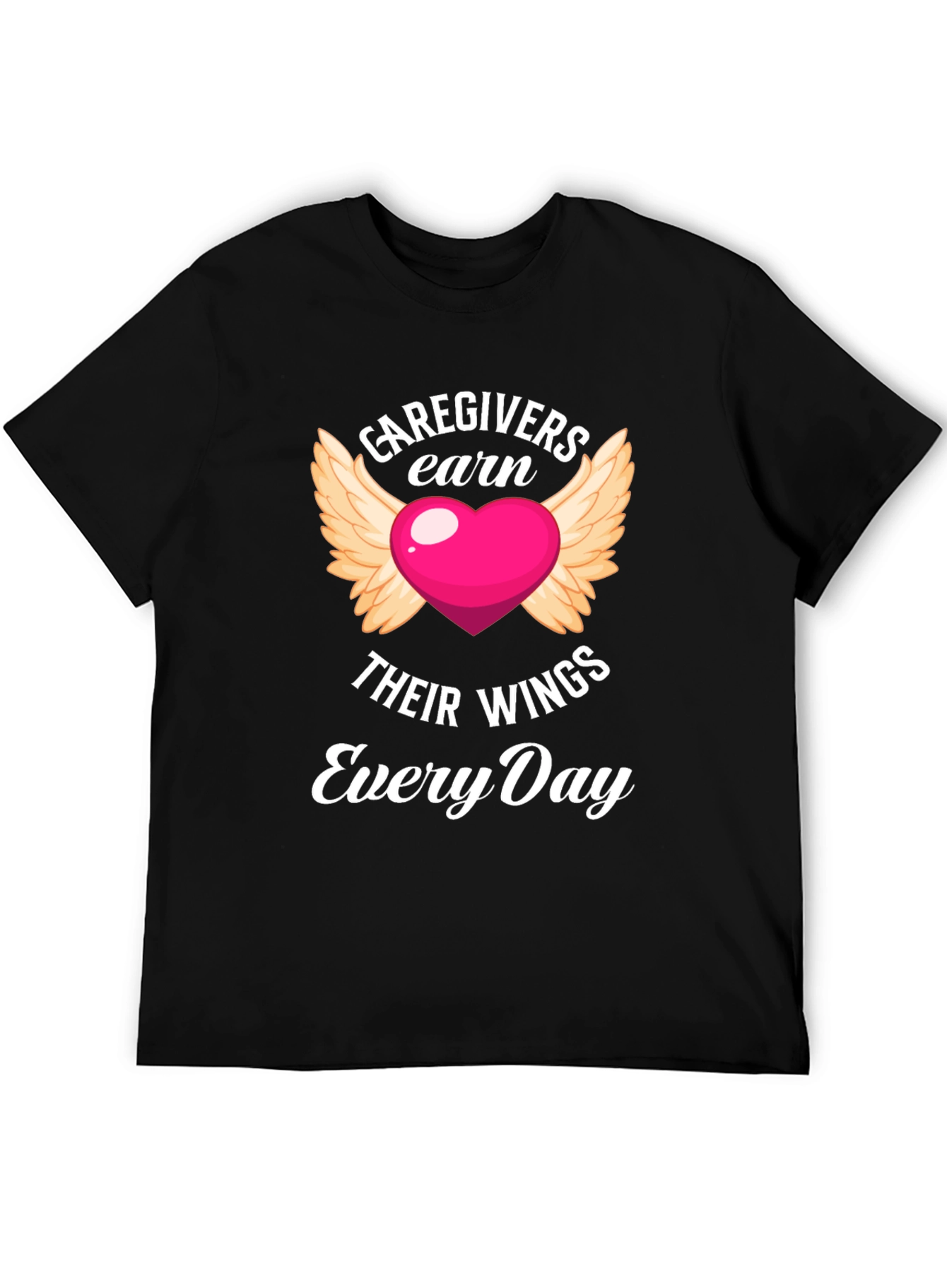 Black Caregivers Earn Their Wings T-Shirt view 5
