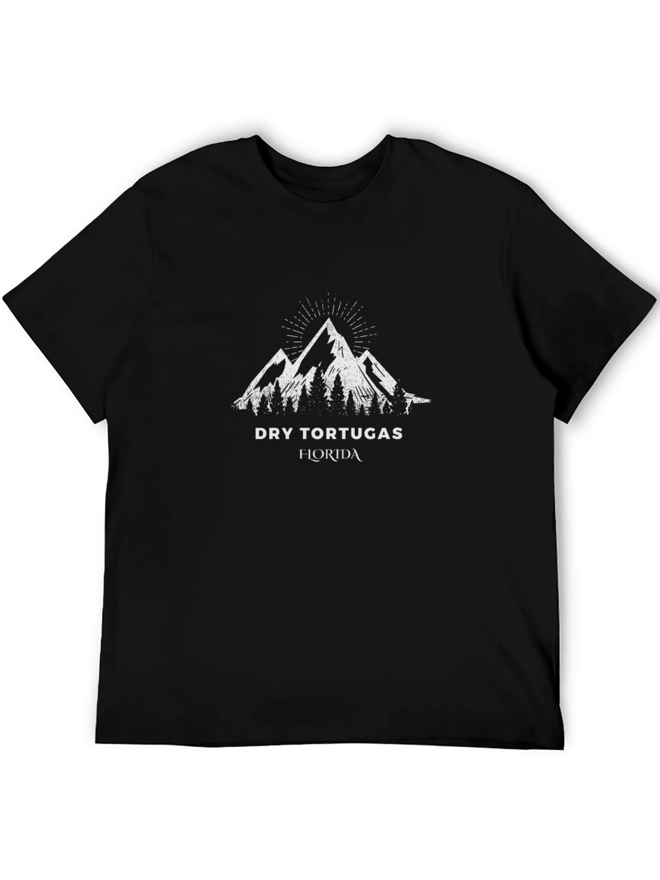 Black Dry Tortugas Florida Graphic T-Shirt - Black view 5