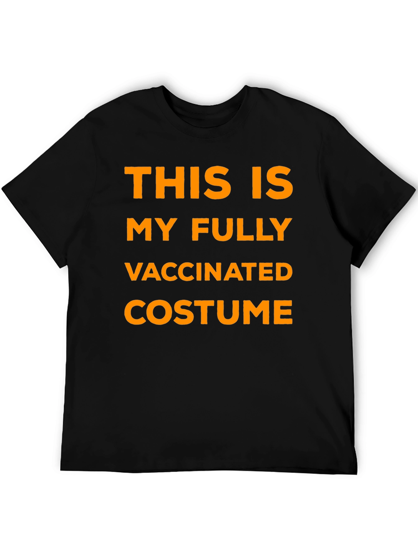 Black Fully Vaccinated Costume T-Shirt - Funny Halloween view 5