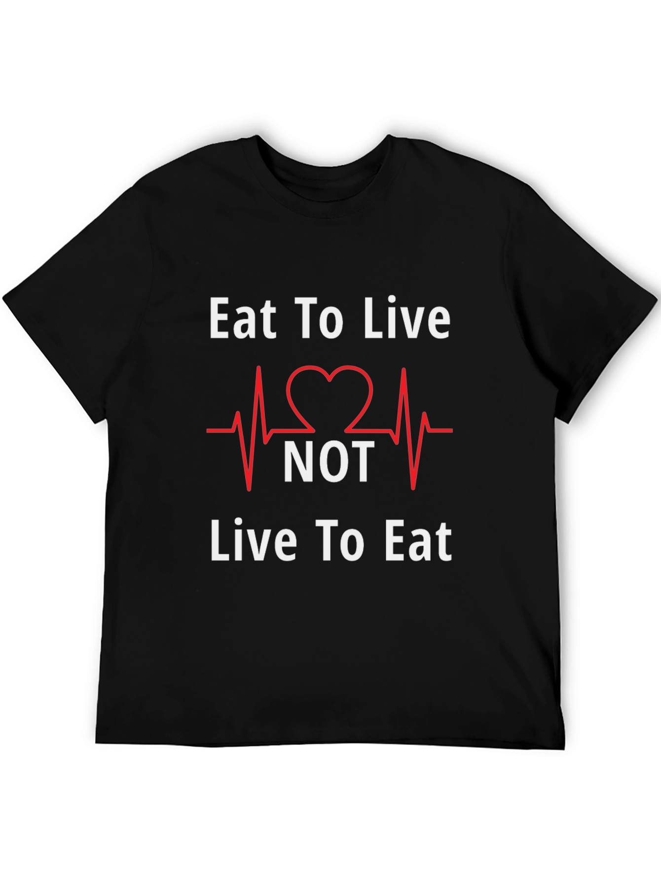 Black Eat to Live T-Shirt view 5