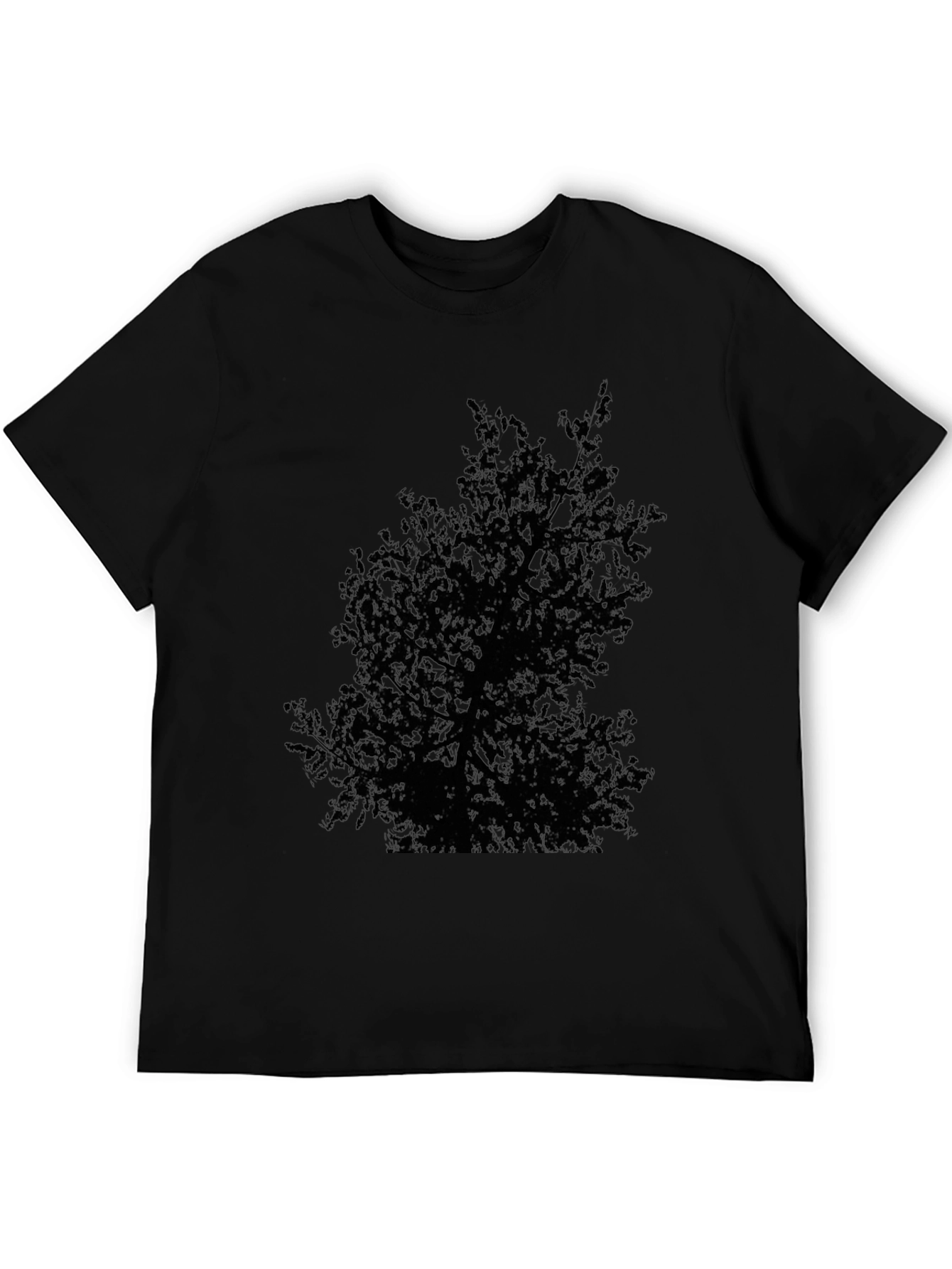 Black Black Tree Graphic Tee - Nature Inspired T-Shirt view 5