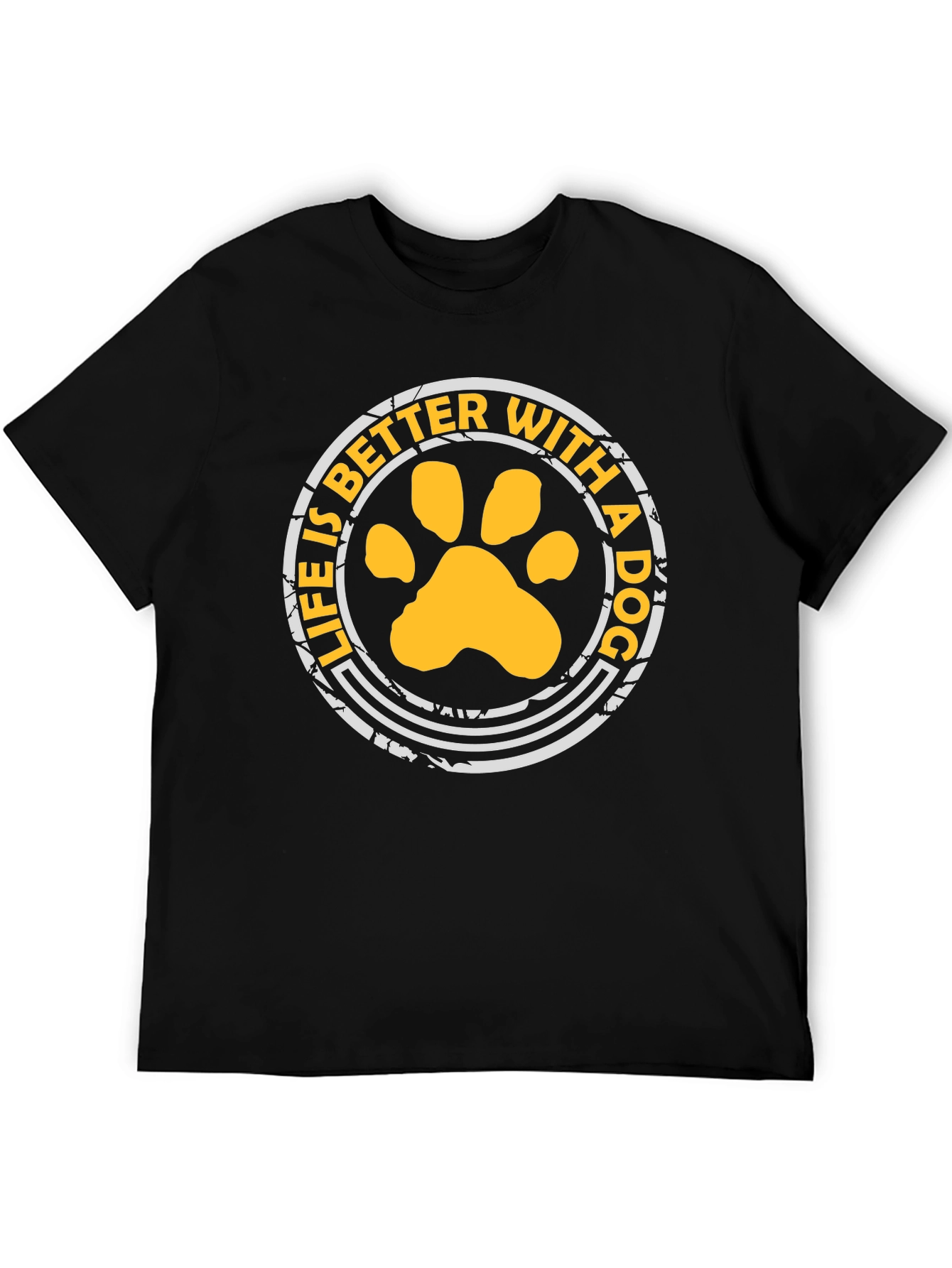 Black Life is Better With a Dog Graphic Tee view 5