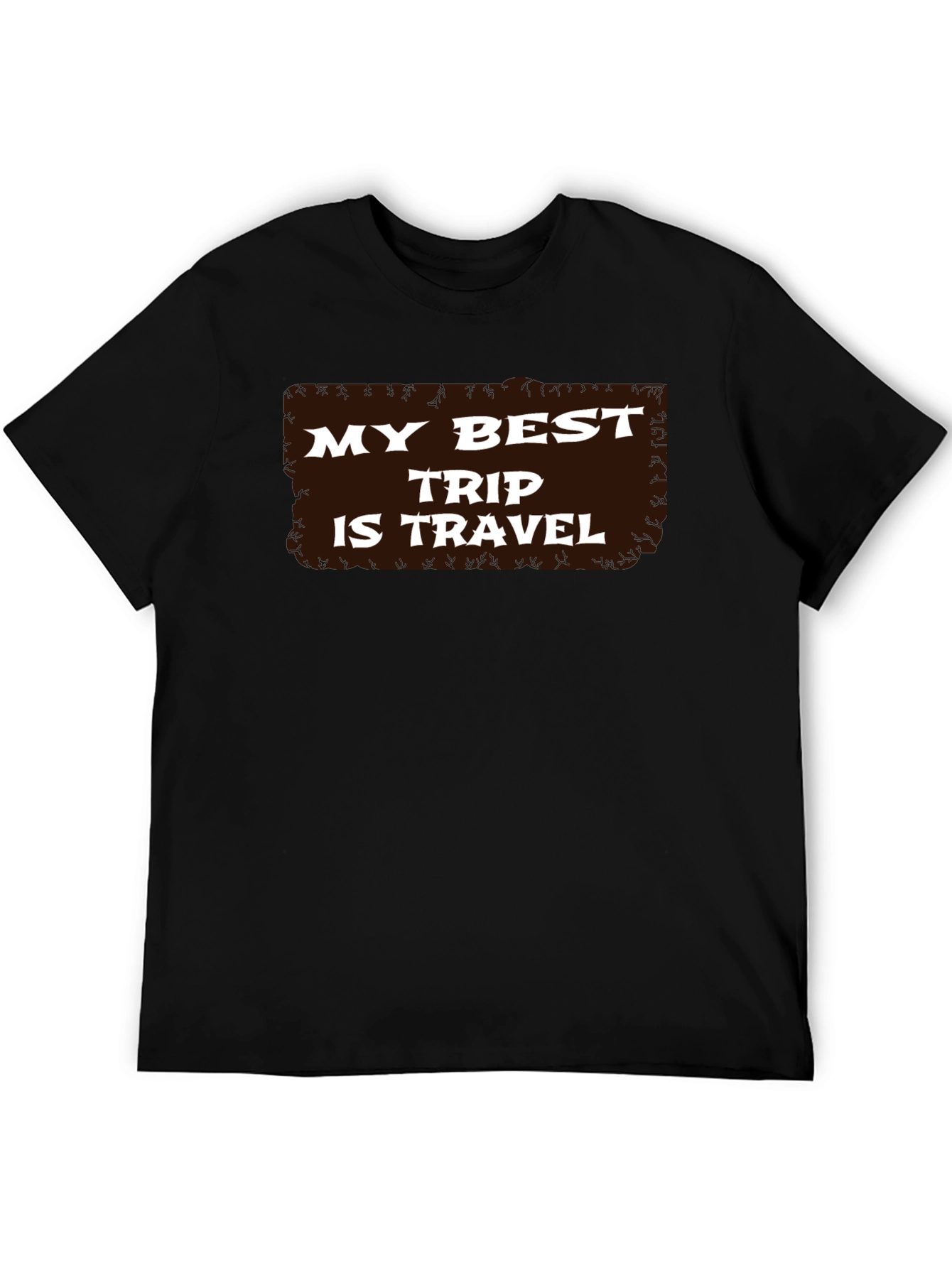 Black My Best Trip is Travel - Graphic T-Shirt view 5