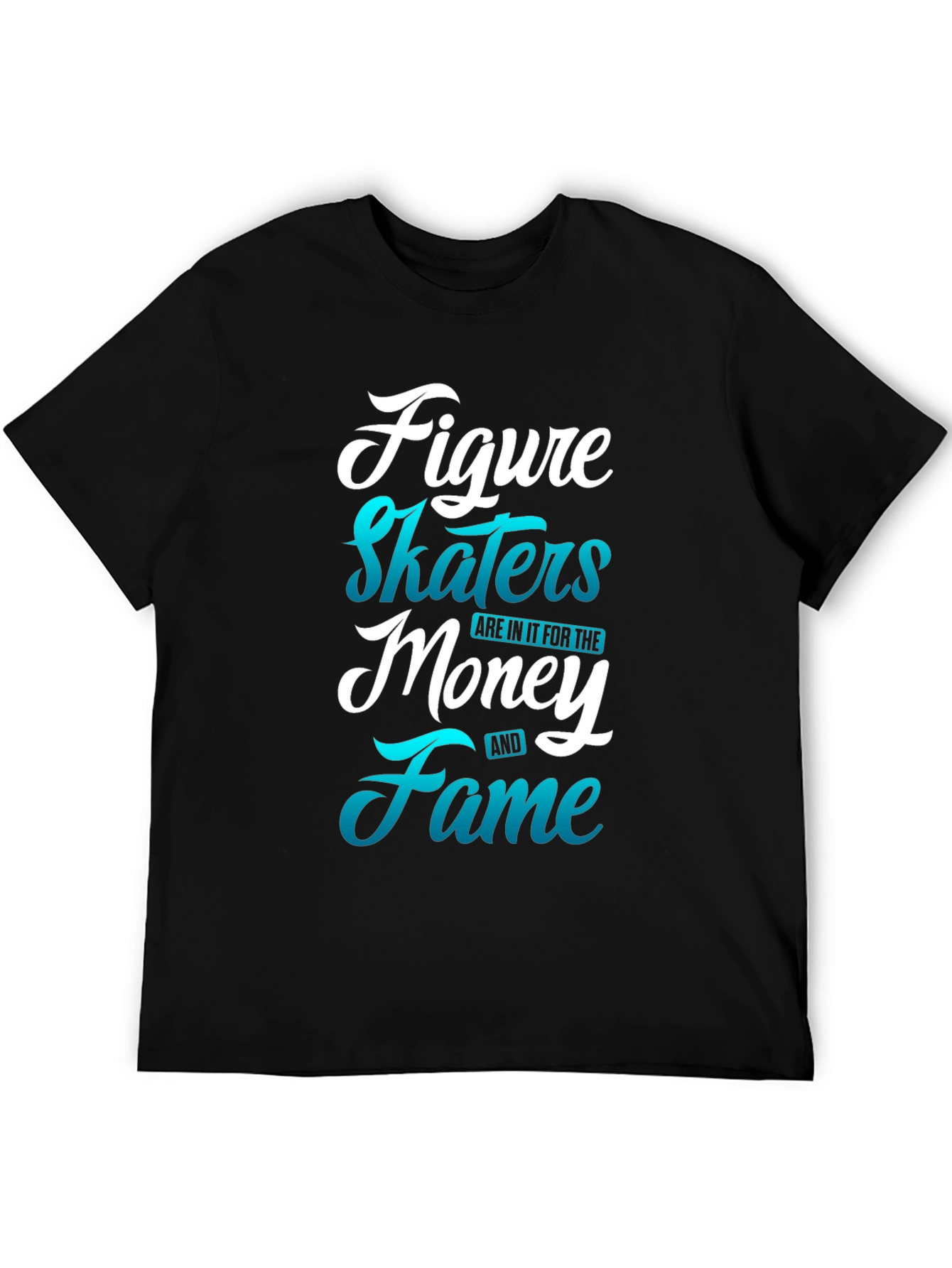 Black Figure Skaters Money Fame T-Shirt view 5