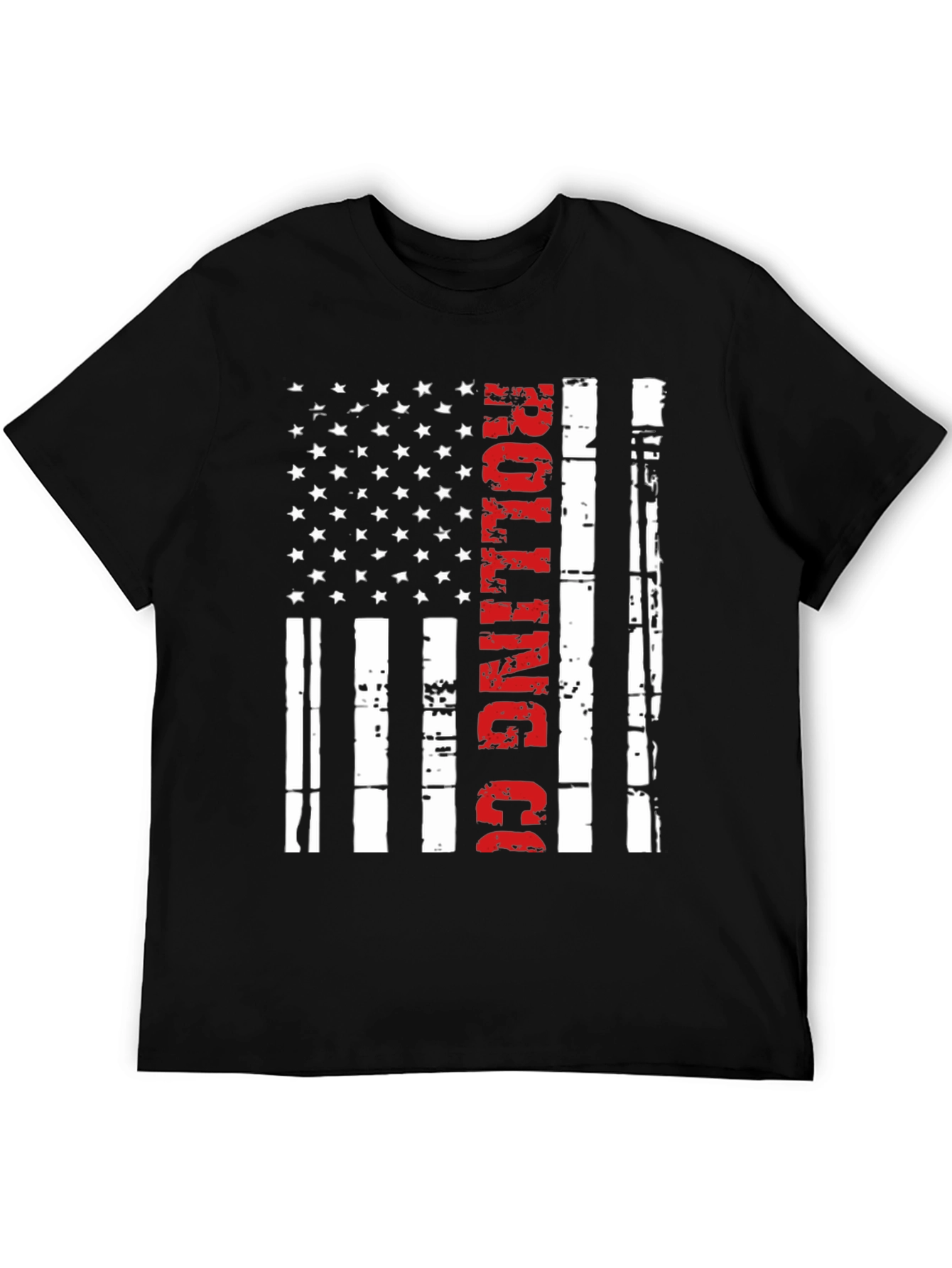 Black Rolling Co. American Flag T-Shirt view 5