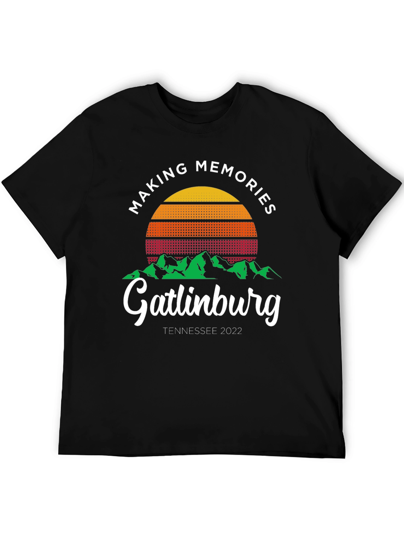 Black Gatlinburg Tennessee 2022 Graphic Tee view 5