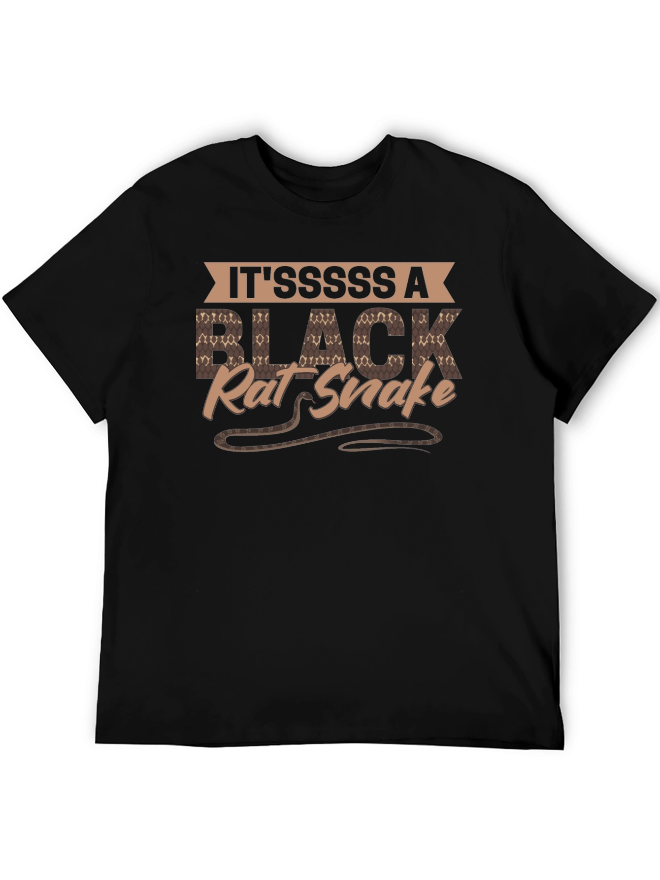 Black It'sssss A Black Rat Snake T-Shirt view 5