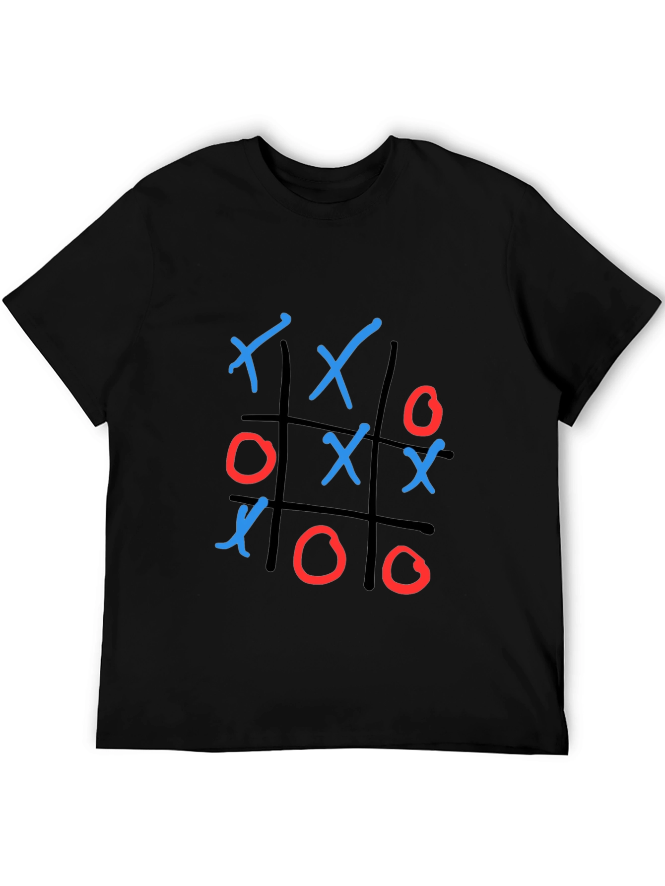 Black Tic Tac Toe T-Shirt view 5