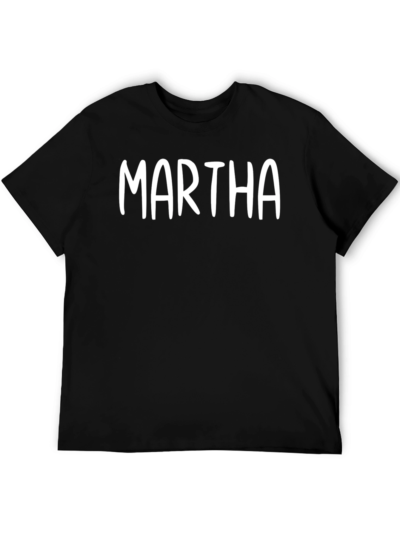 Martha T-Shirt - Black Cotton Blend Tee - 5
