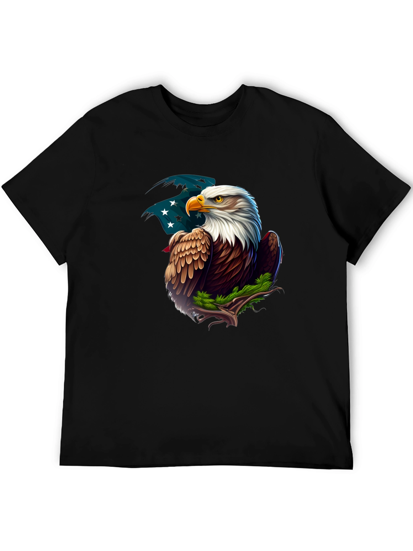 Black Eagle Graphic Tee - Patriotic American Pride view 5