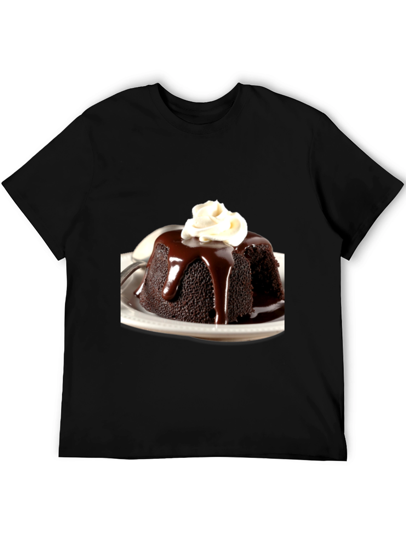 Black Chocolate Pudding Dessert T-Shirt view 5