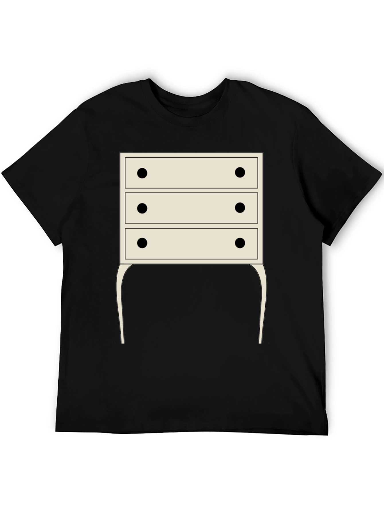 Black Drawer Dresser Graphic Tee - Unique Design view 5