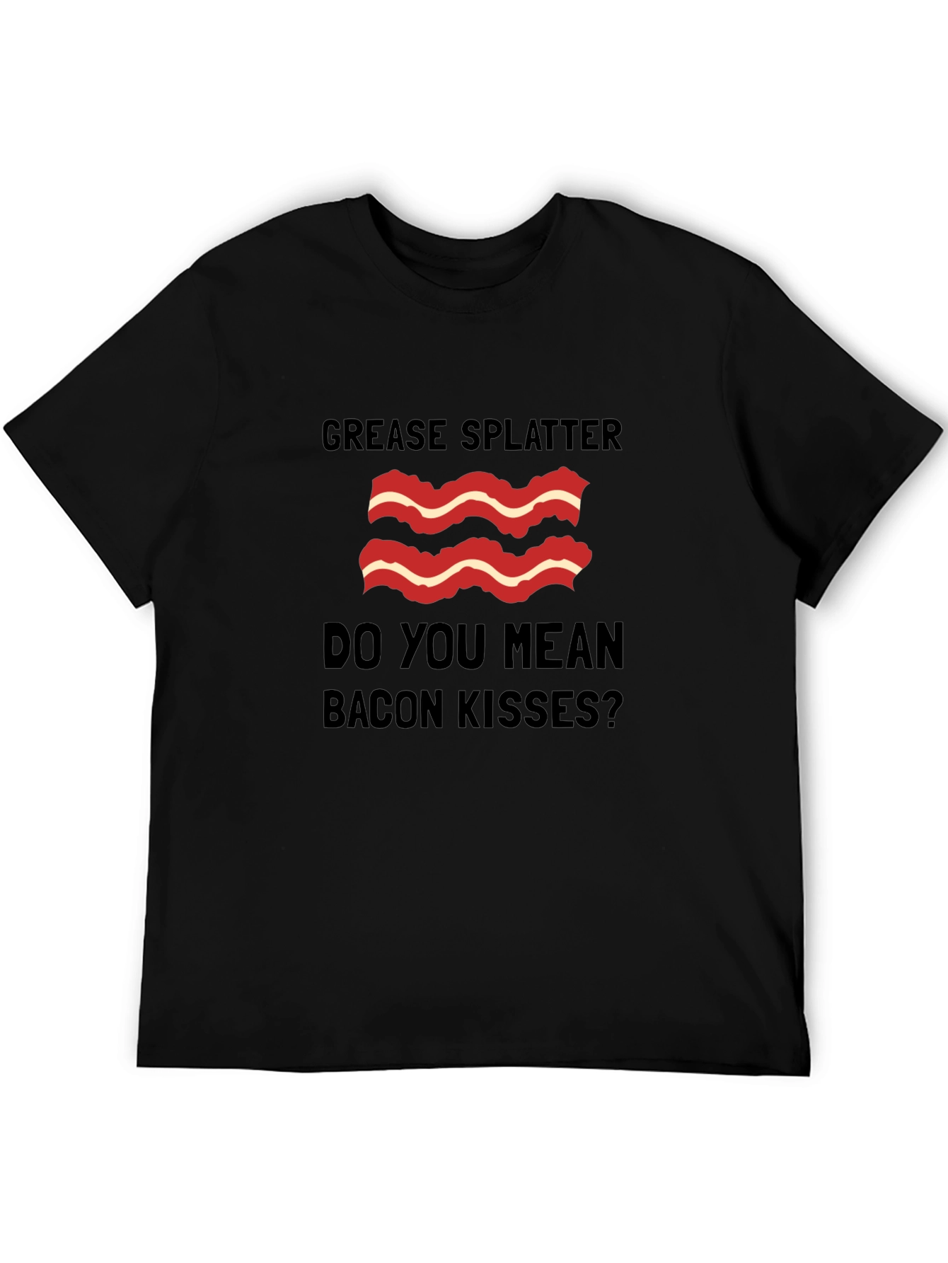 Black Bacon Kisses Graphic Tee view 5