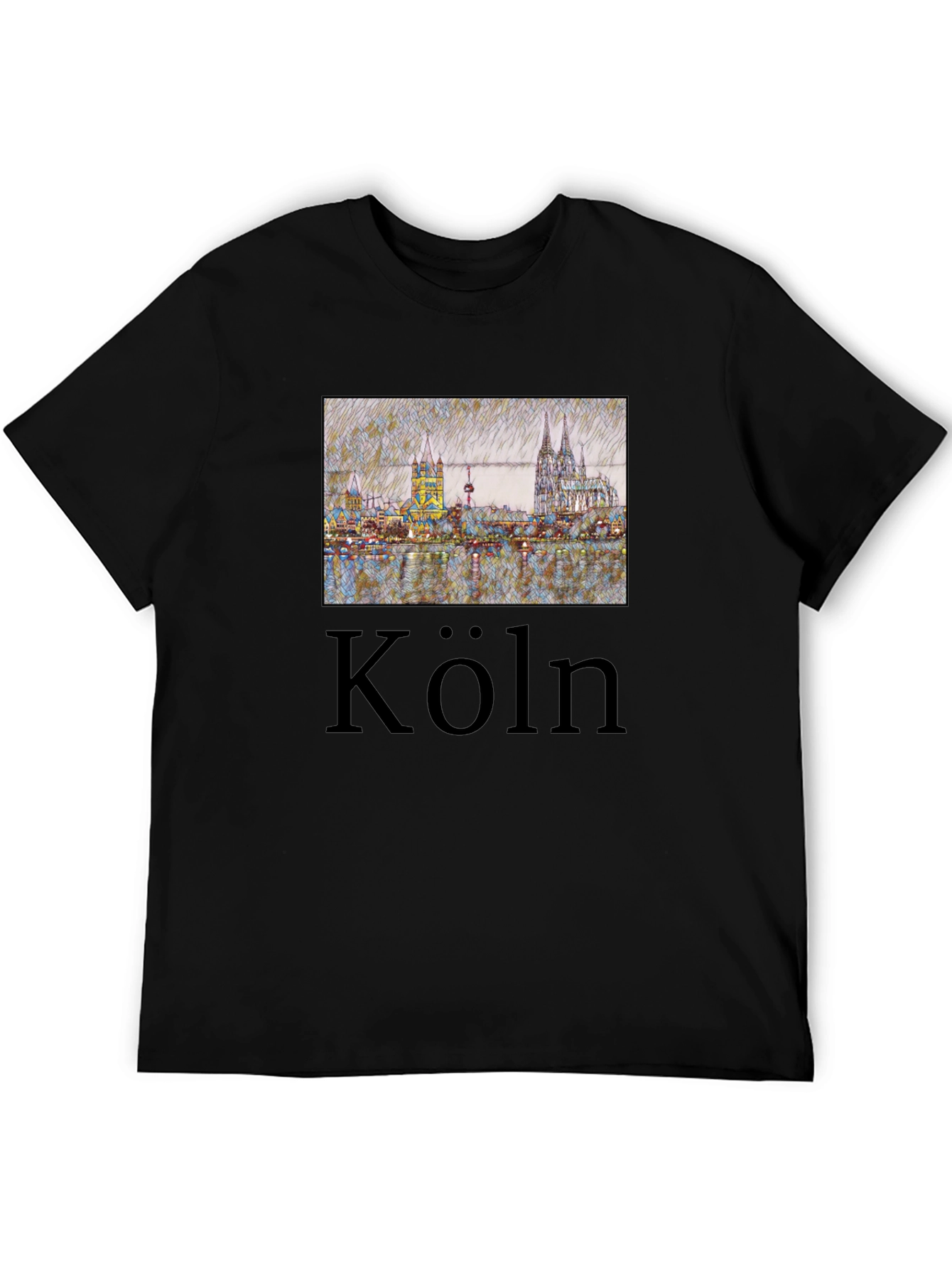 Cologne Skyline T-Shirt - Köln Germany Tee - 5
