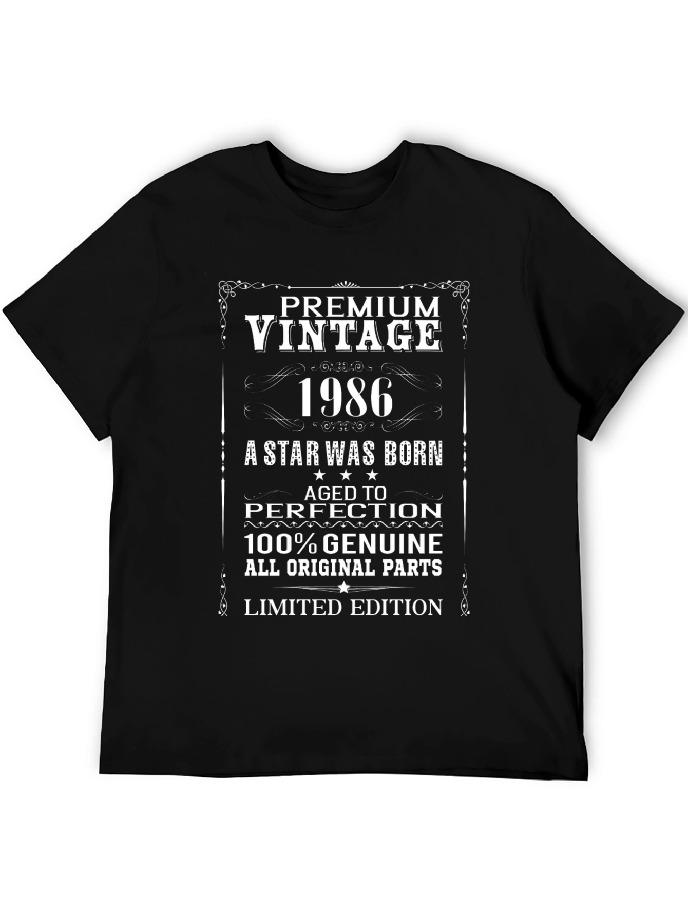 Black Premium Vintage 1986 T-Shirt view 5
