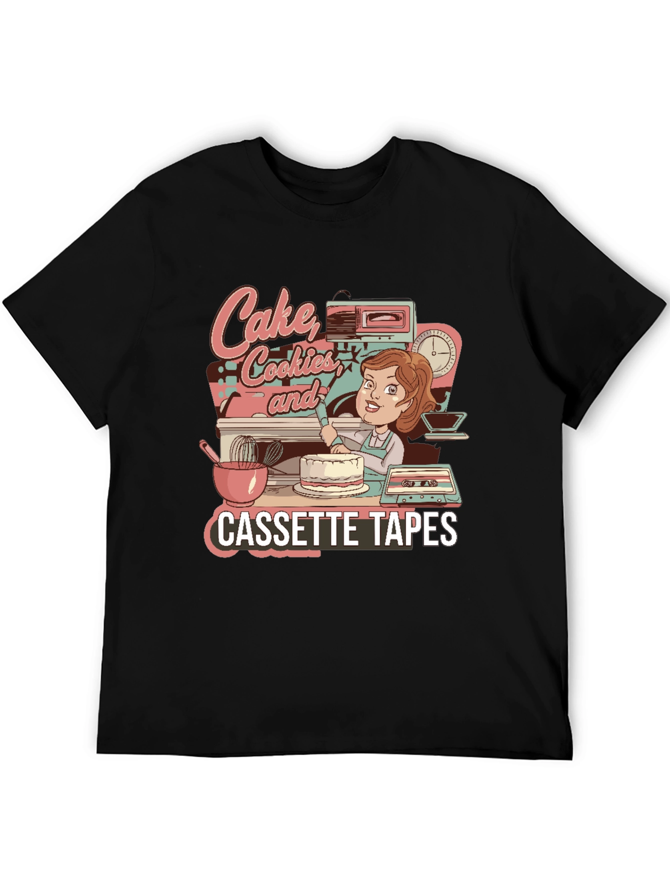 Black Cake, Cookies & Cassette Tapes Graphic Tee view 5