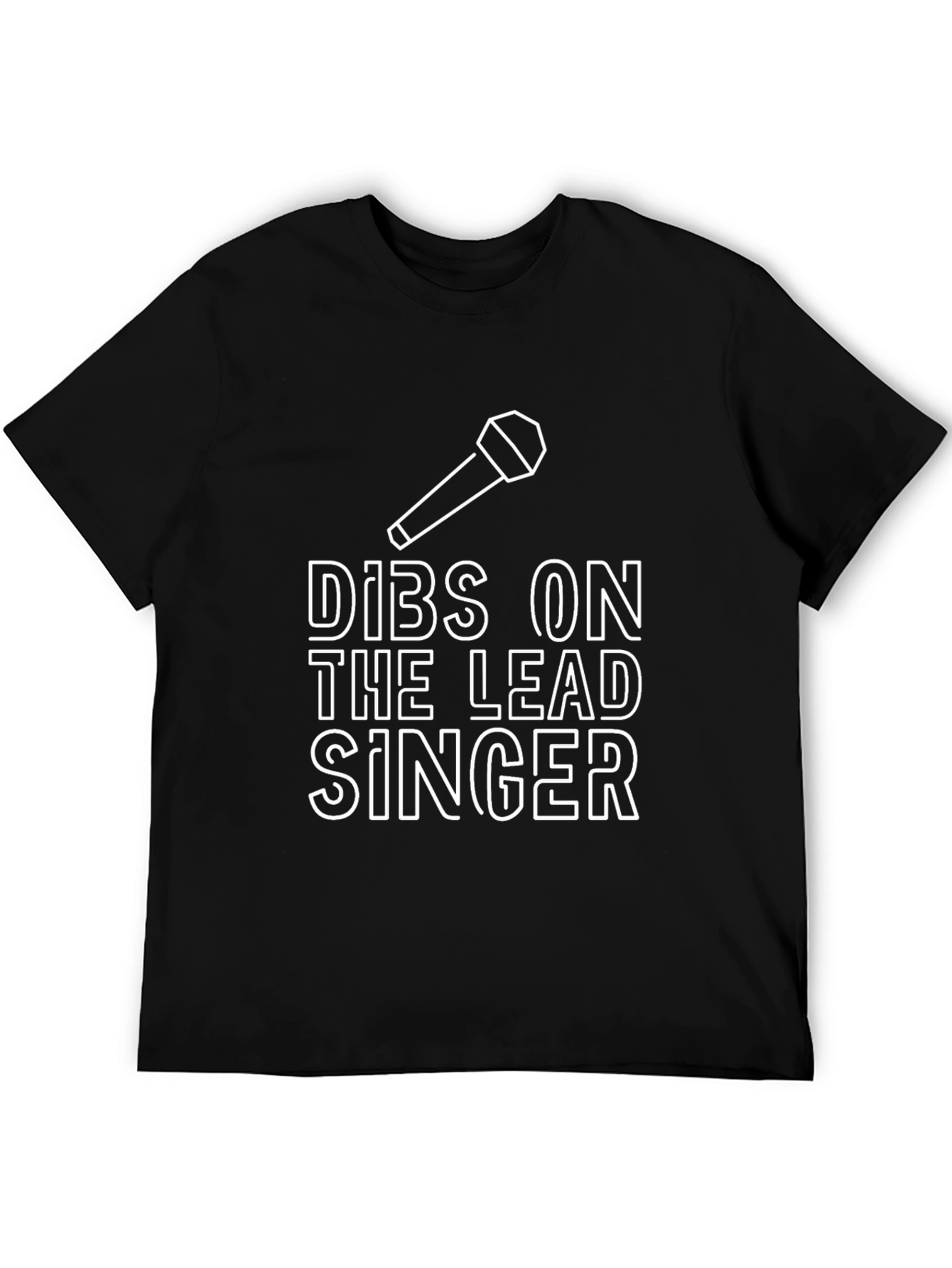 Black Dibs on the Lead Singer Graphic T-Shirt view 5