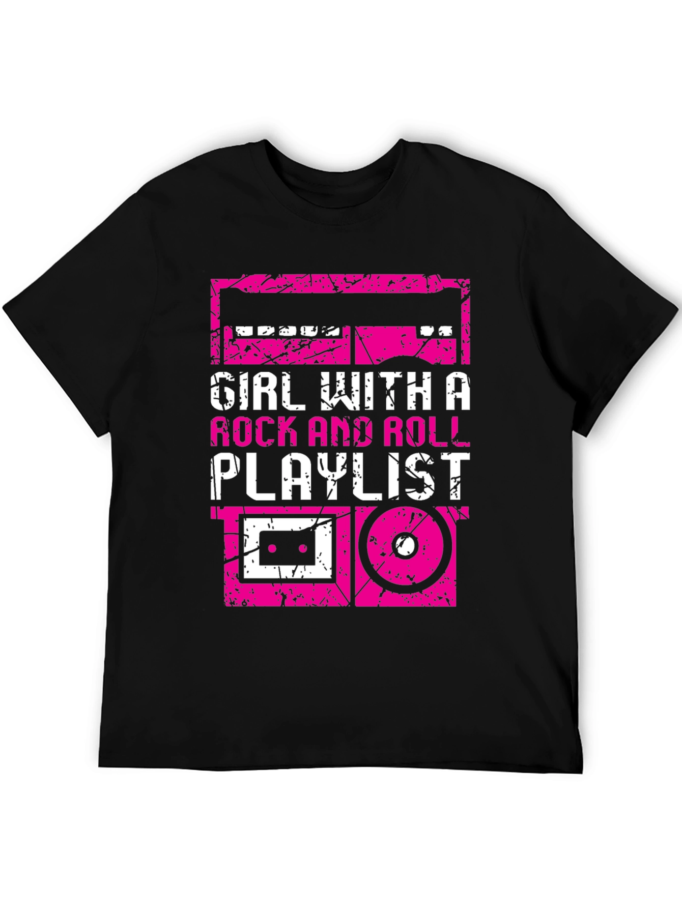 Black Rock and Roll Playlist T-Shirt view 5