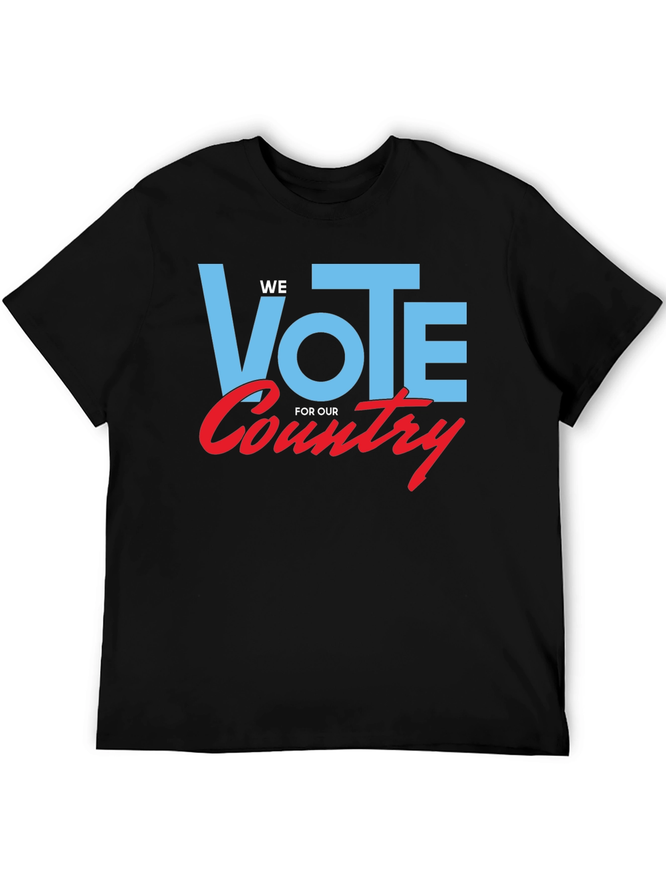 Black Vote For Our Country Graphic Tee - Black Cotton view 5